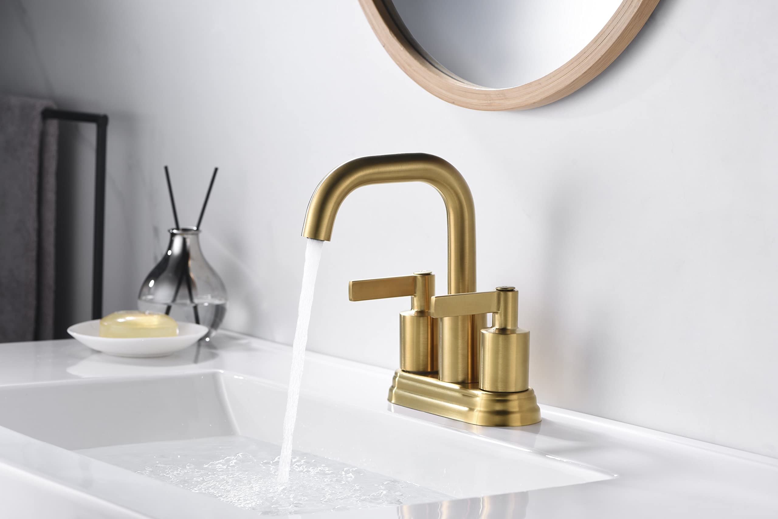 Ultra Faucets UF4670X Bathroom Faucet Two-Handle 4" Centerset Lavatory Faucet