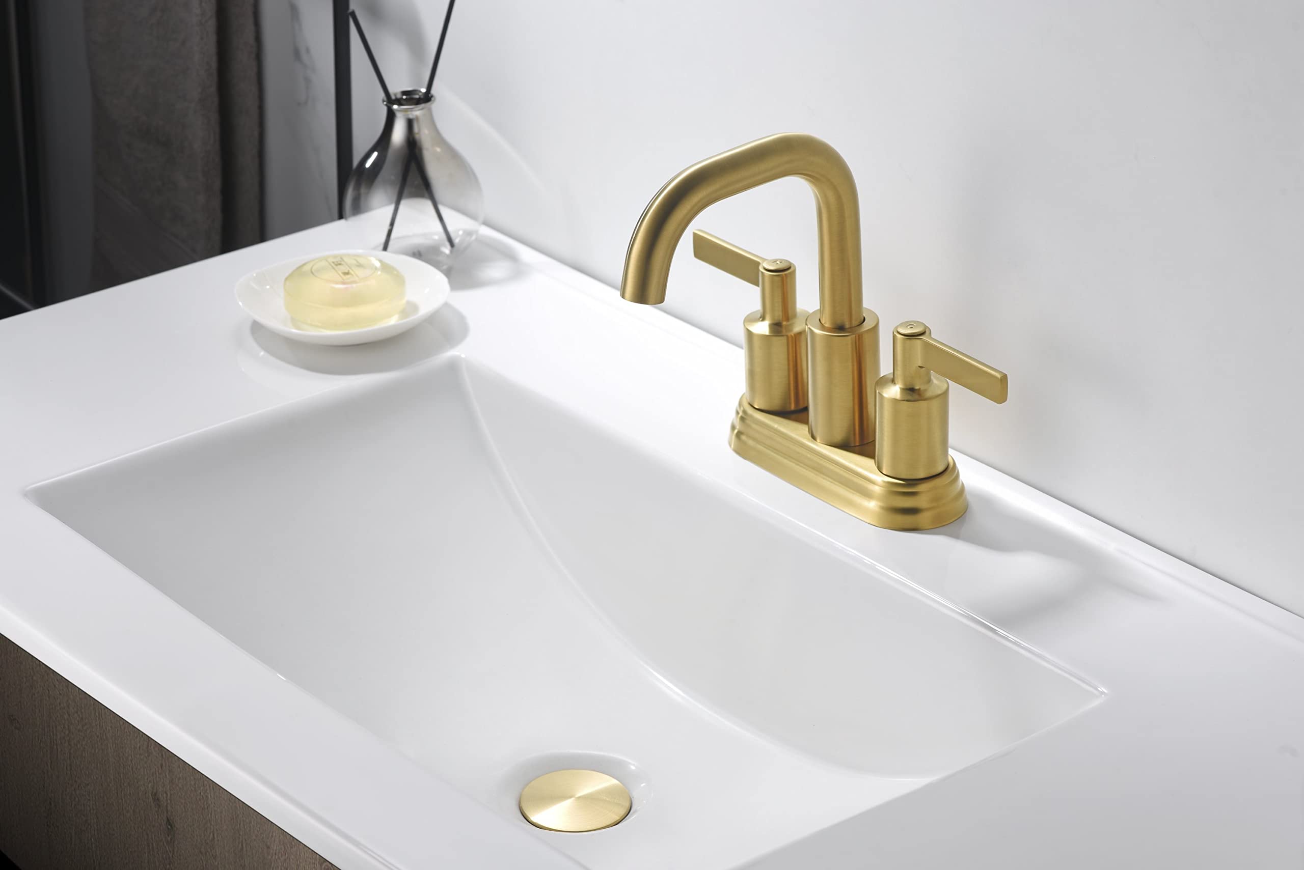 Ultra Faucets UF4670X Bathroom Faucet Two-Handle 4" Centerset Lavatory Faucet