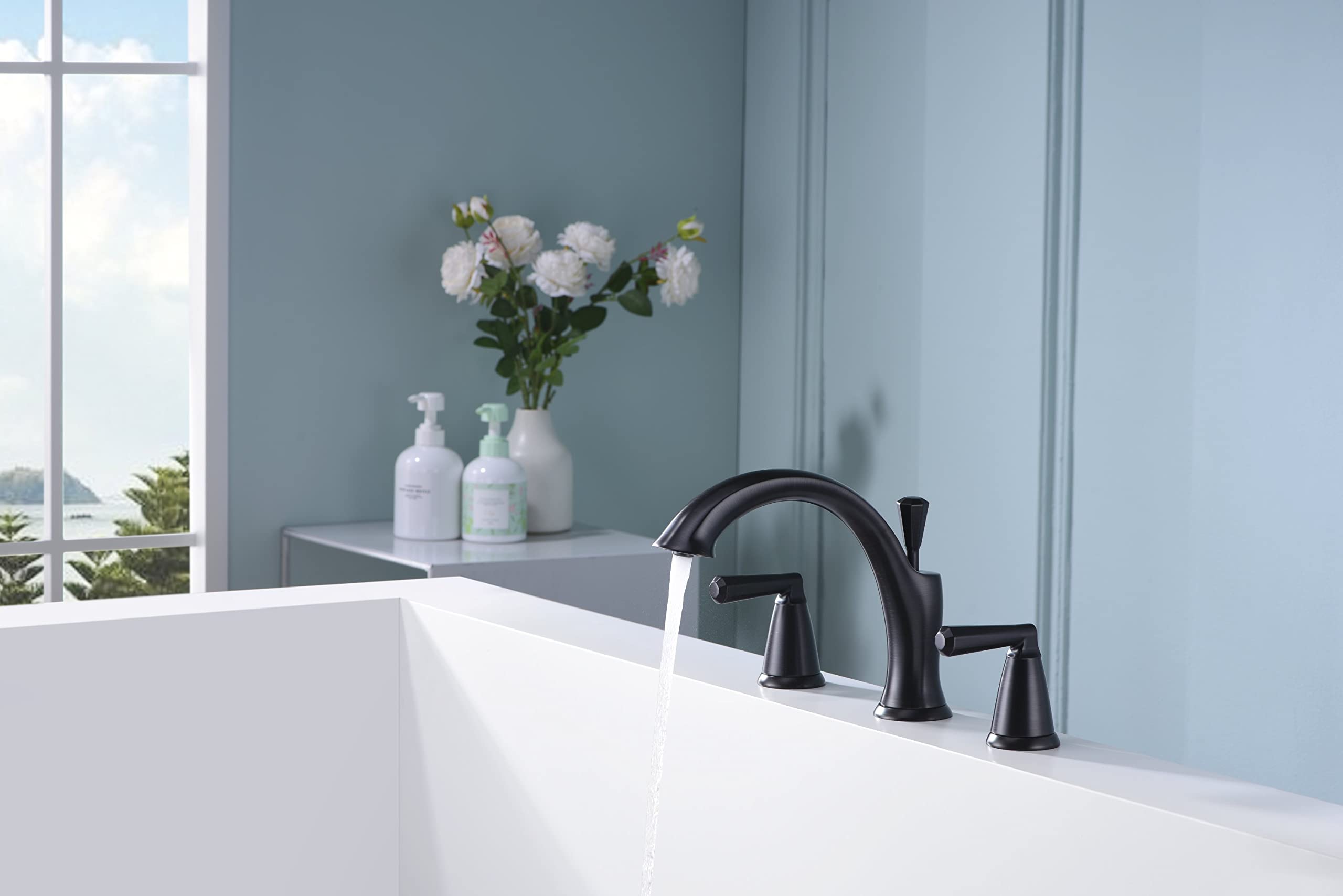 Ultra Faucets UF6540X Z Collection Two-Handle Roman Tub Faucet with Hand-Shower