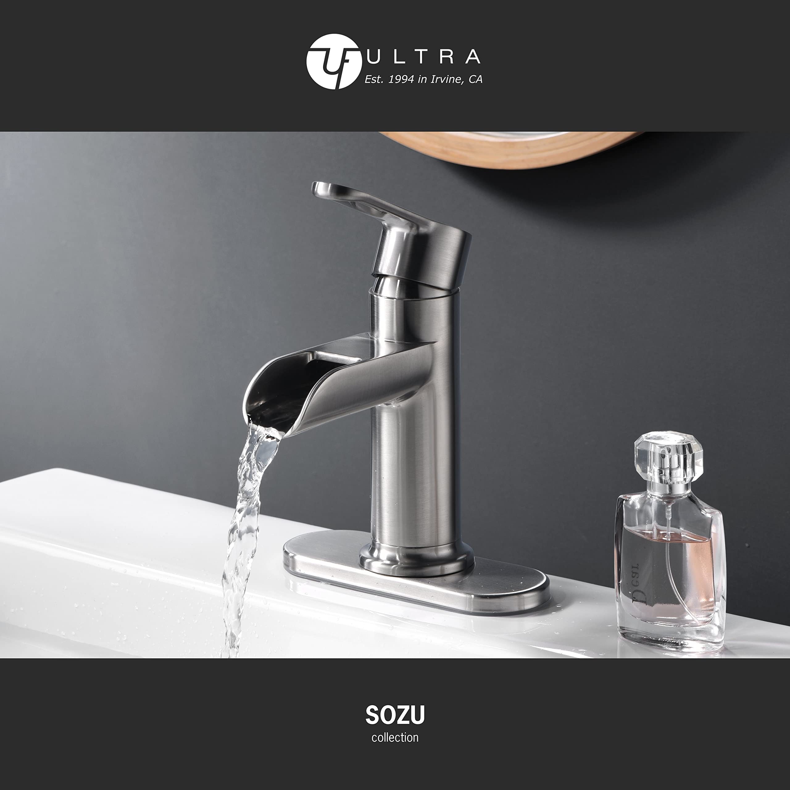 Ultra Faucets UF3880X Bathroom Faucet, Single-Handle Lavatory Faucet