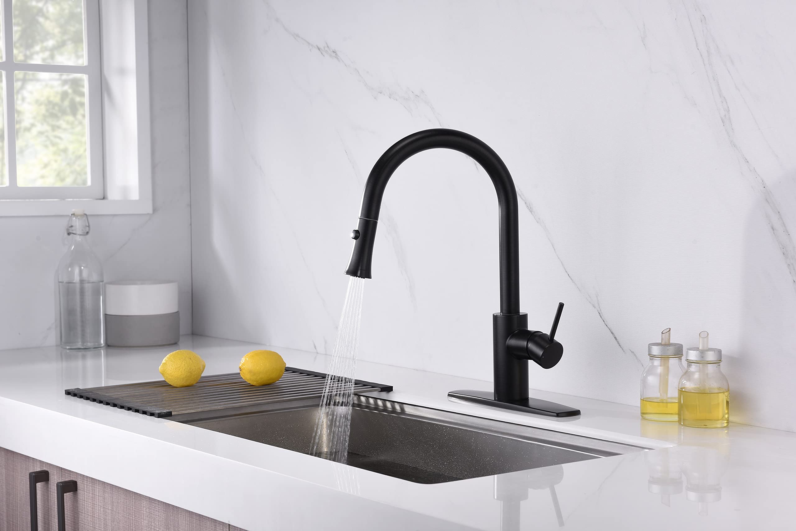 Ultra Faucets UF1420x Euro Collection Single-Handle Kitchen Faucet,