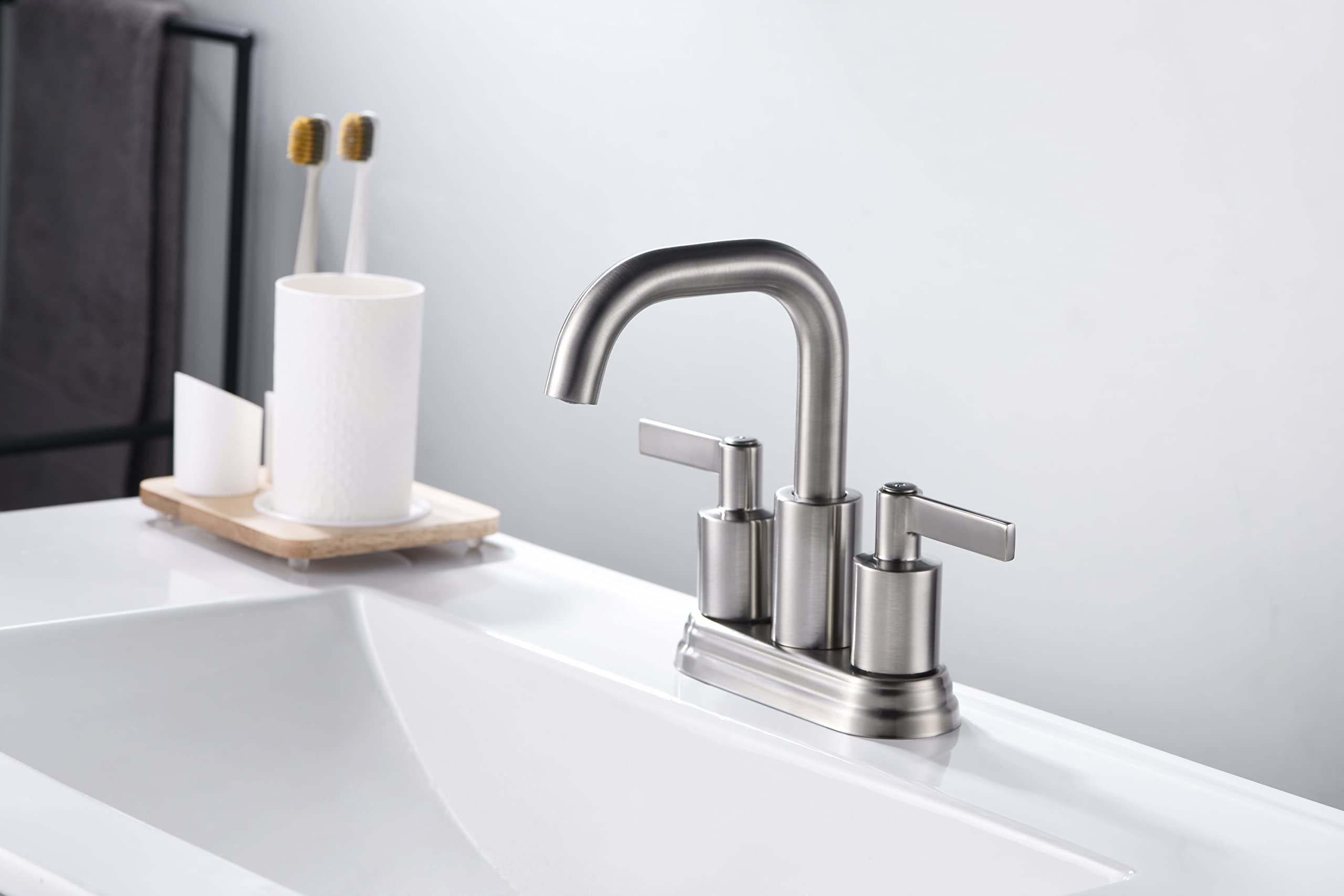 Ultra Faucets UF4670X Bathroom Faucet Two-Handle 4" Centerset Lavatory Faucet