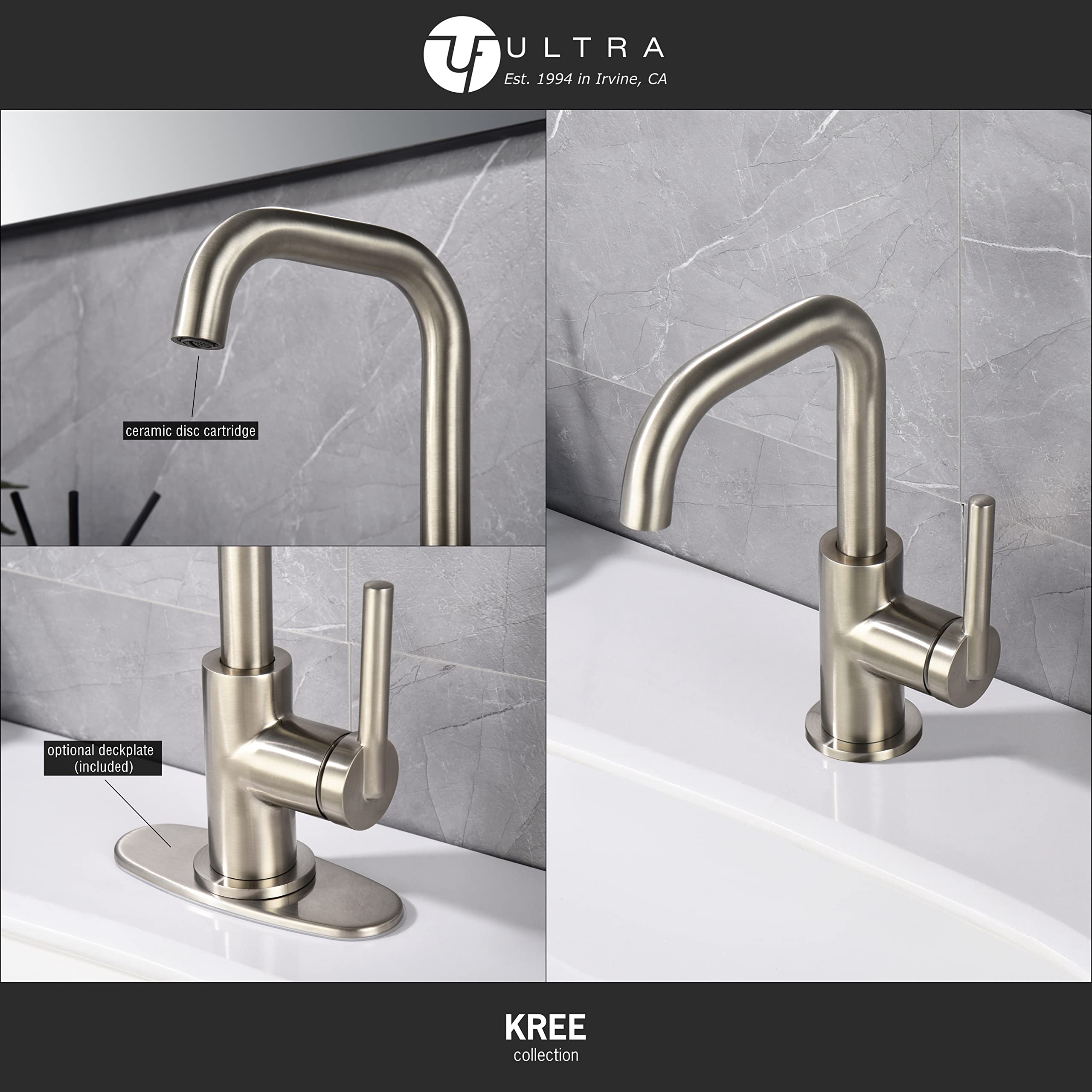 Ultra Faucets UF3070X Bathroom Faucet, Single-Handle Lavatory Faucet