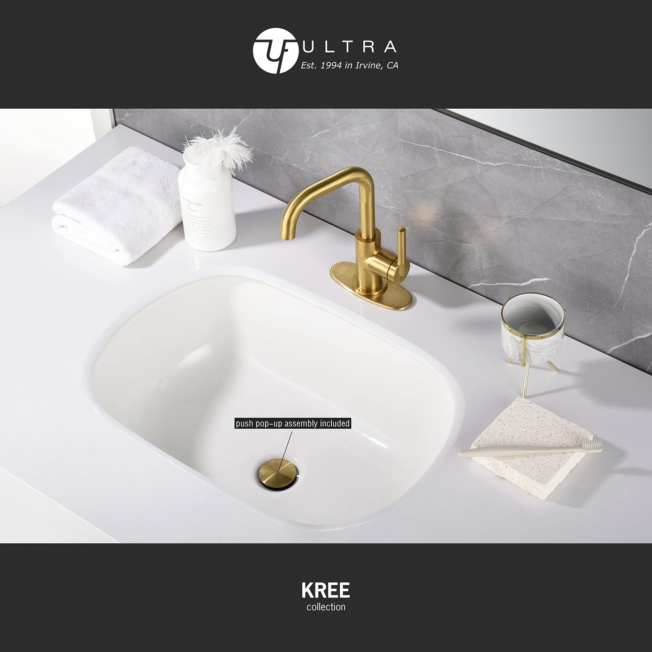 Ultra Faucets UF3070X Bathroom Faucet, Single-Handle Lavatory Faucet