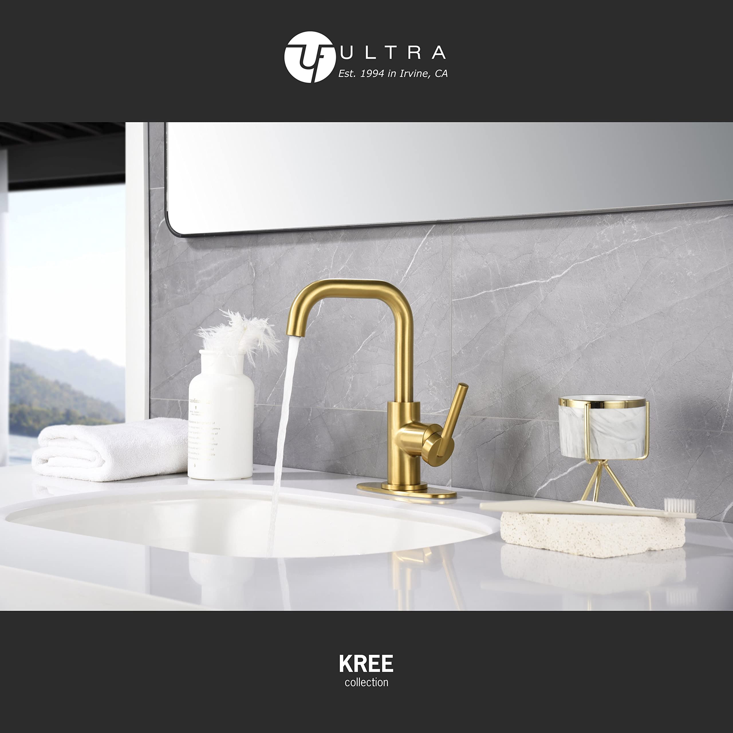 Ultra Faucets UF3070X Bathroom Faucet, Single-Handle Lavatory Faucet