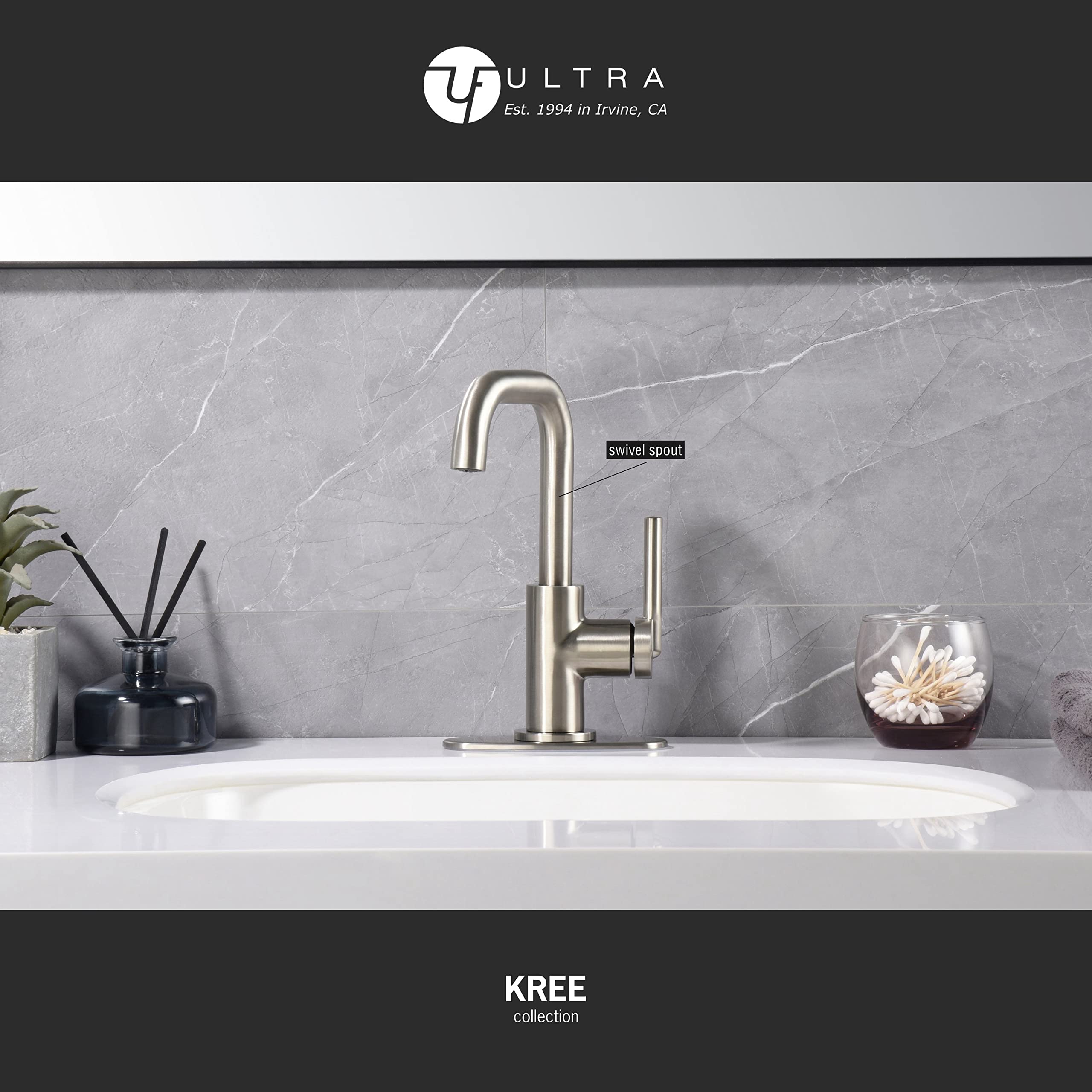 Ultra Faucets UF3070X Bathroom Faucet, Single-Handle Lavatory Faucet
