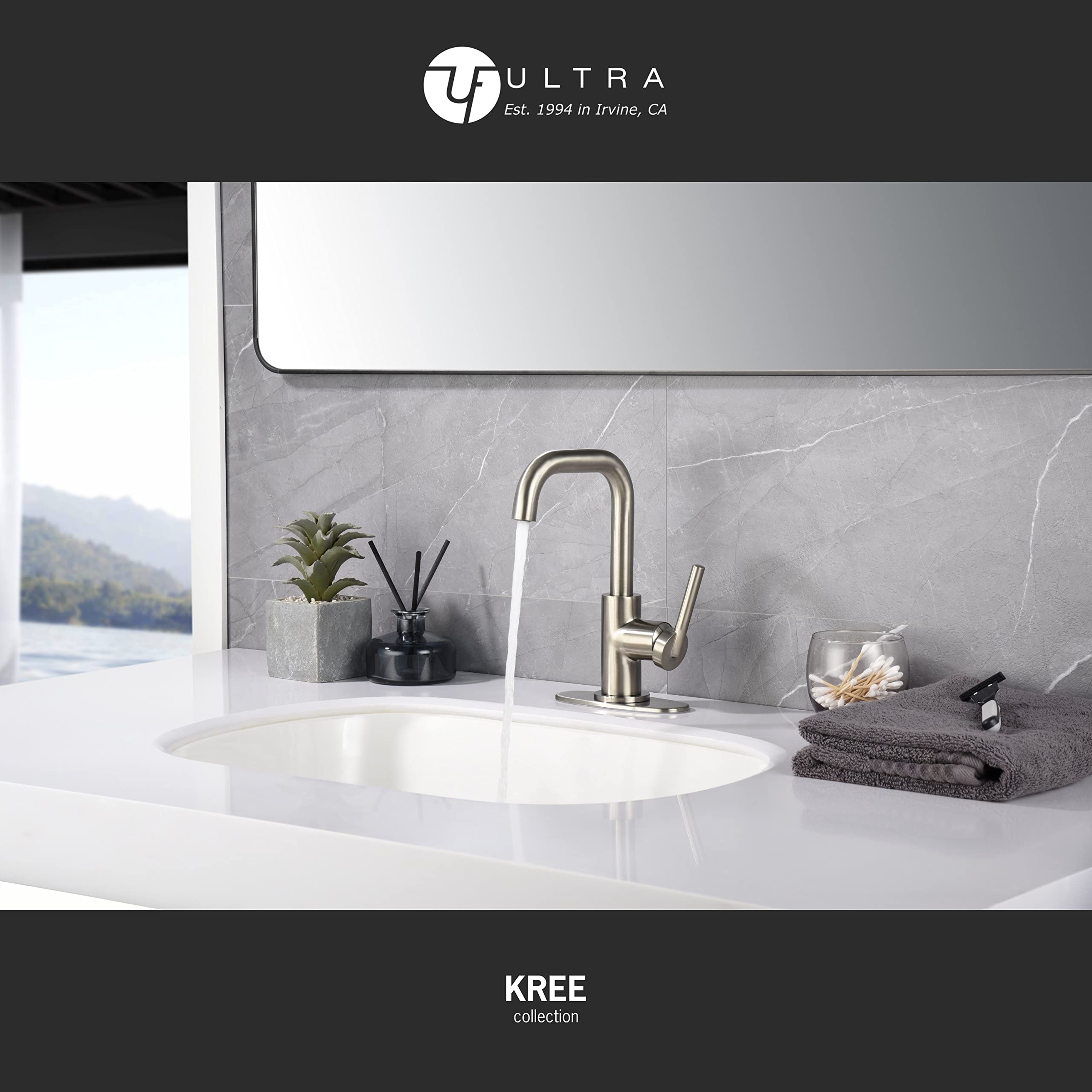 Ultra Faucets UF3070X Bathroom Faucet, Single-Handle Lavatory Faucet