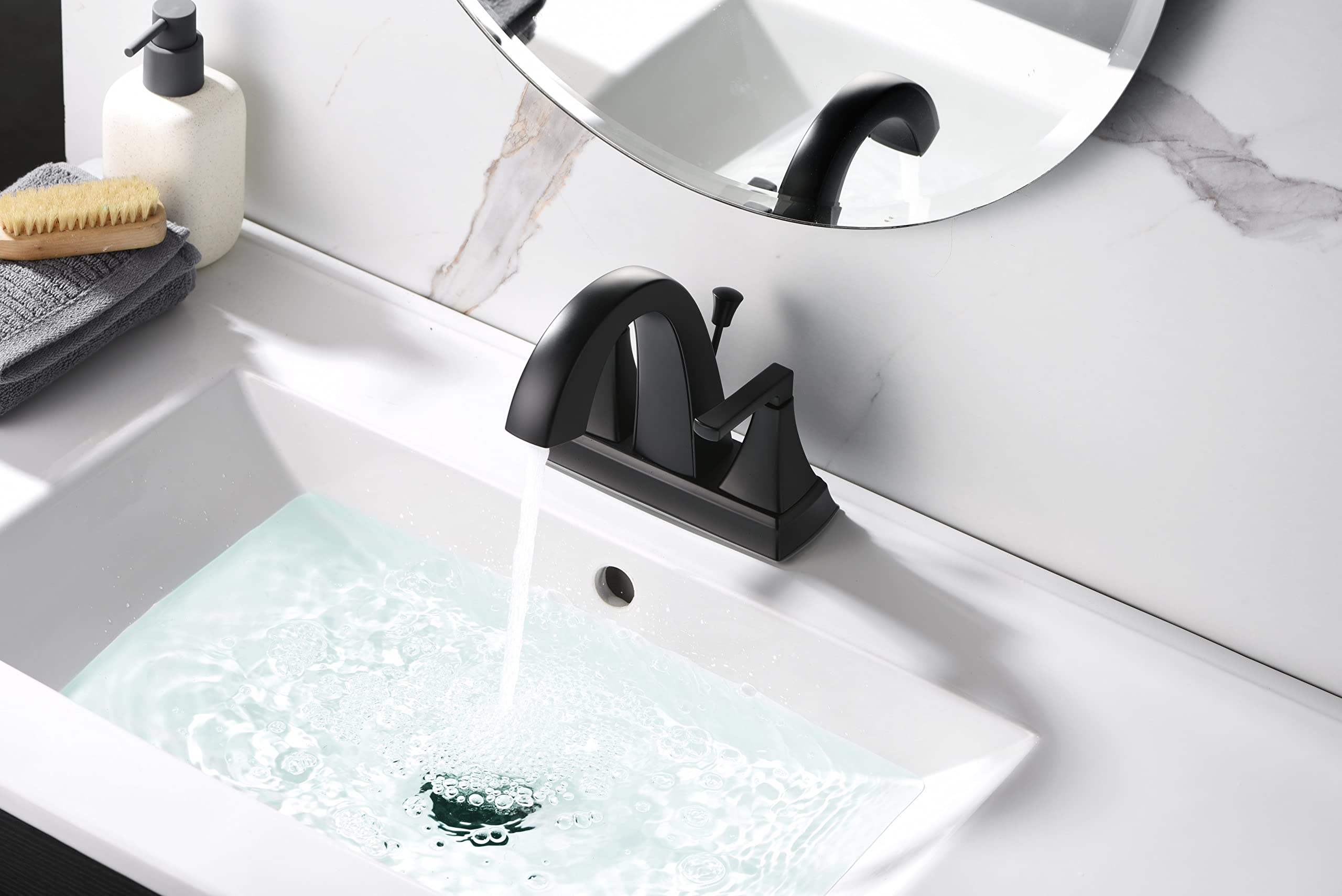 Ultra Faucets UF4690X Bathroom Faucet Two-Handle 4" Centerset Lavatory Faucet