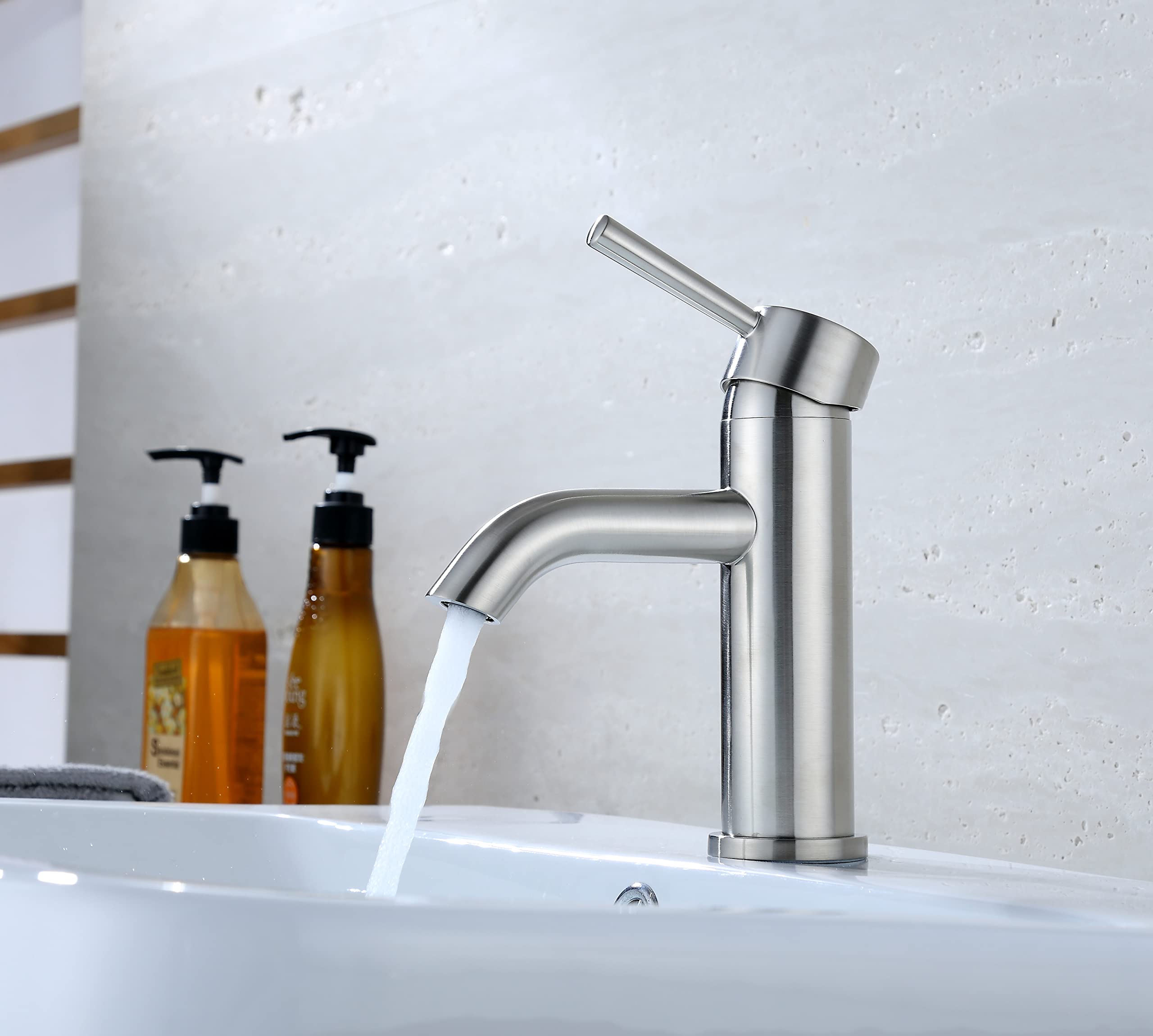Ultra Faucets UF3650X Euro Collection Bathroom Faucet, Single-Handle Lavatory Faucet