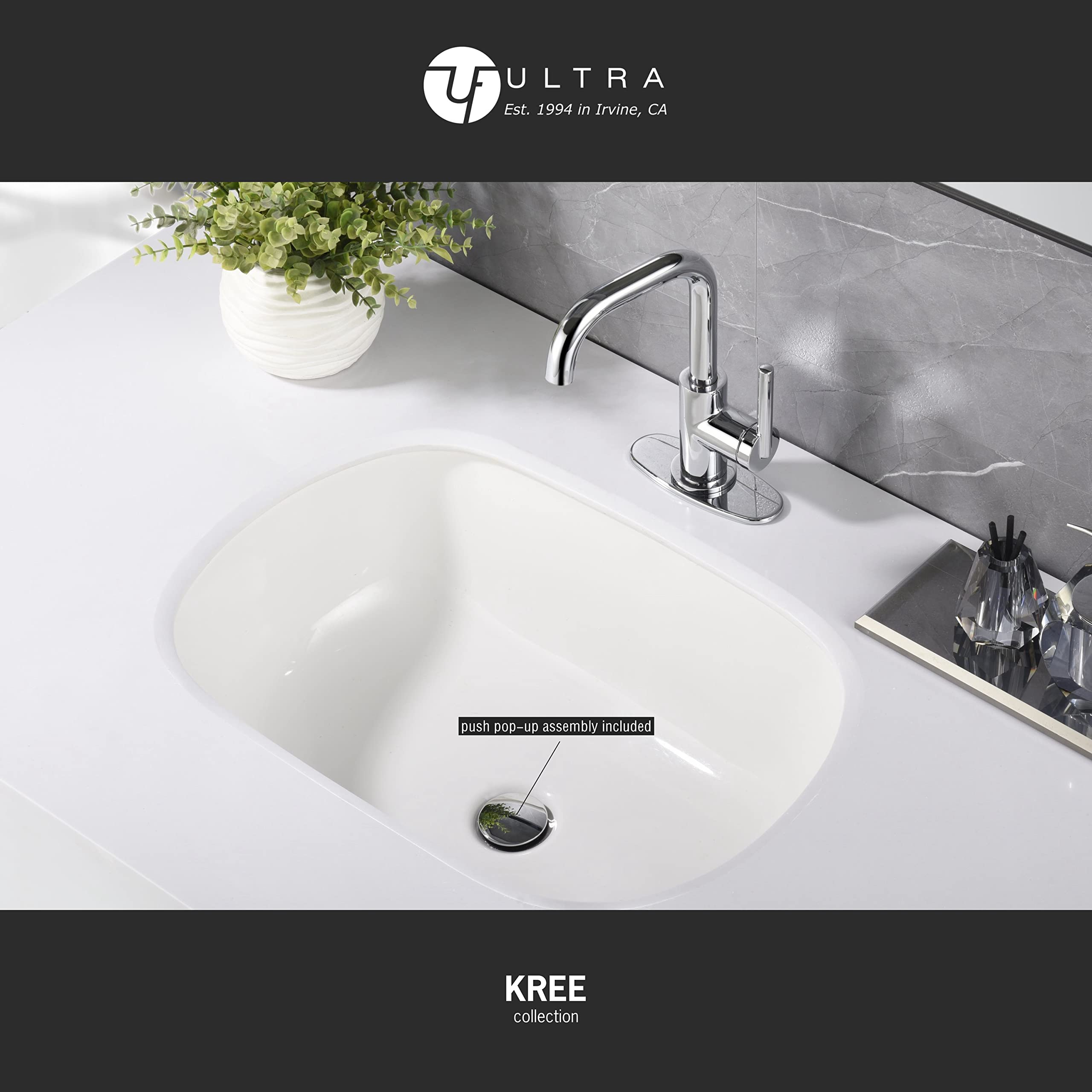 Ultra Faucets UF3070X Bathroom Faucet, Single-Handle Lavatory Faucet