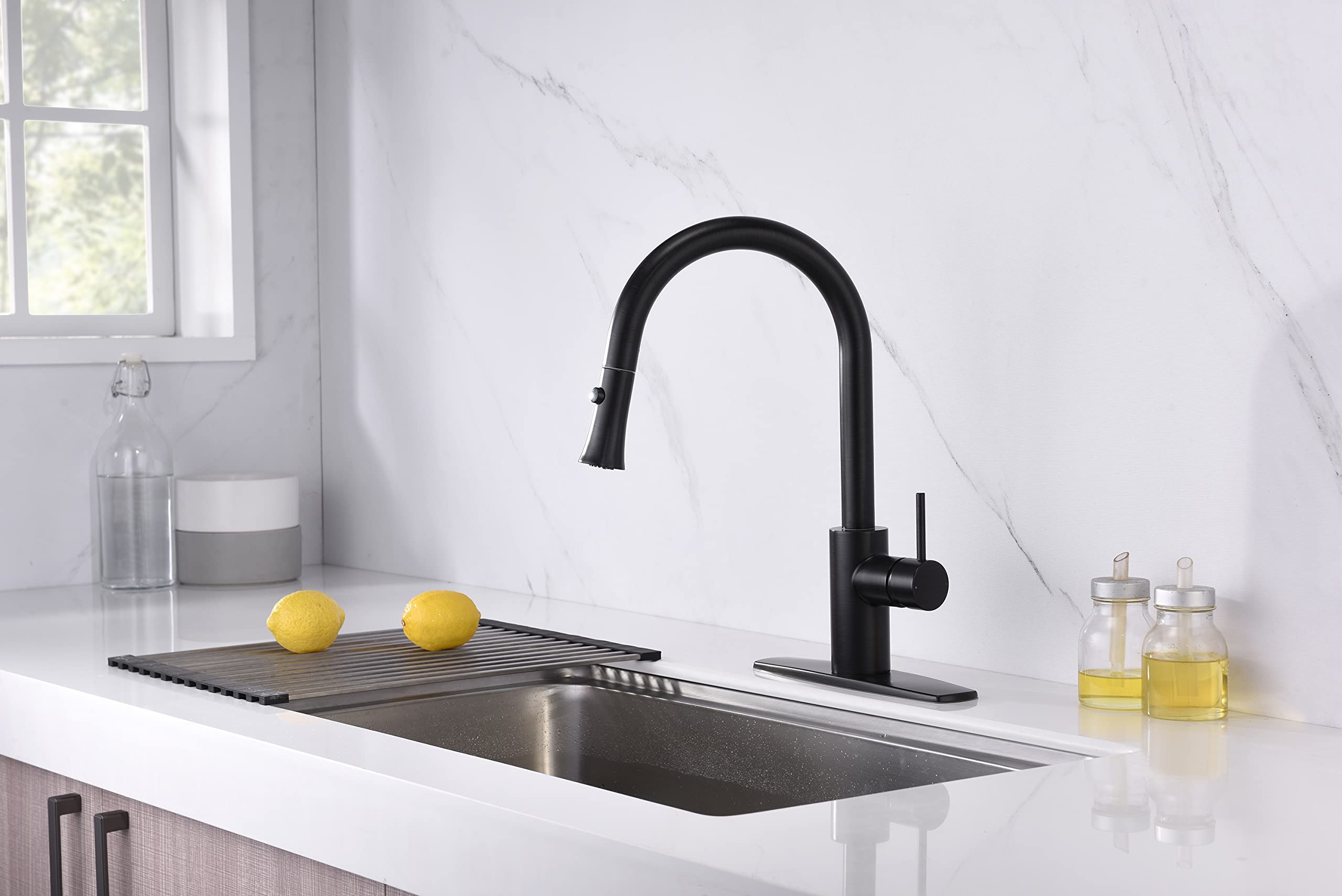 Ultra Faucets UF1420x Euro Collection Single-Handle Kitchen Faucet,