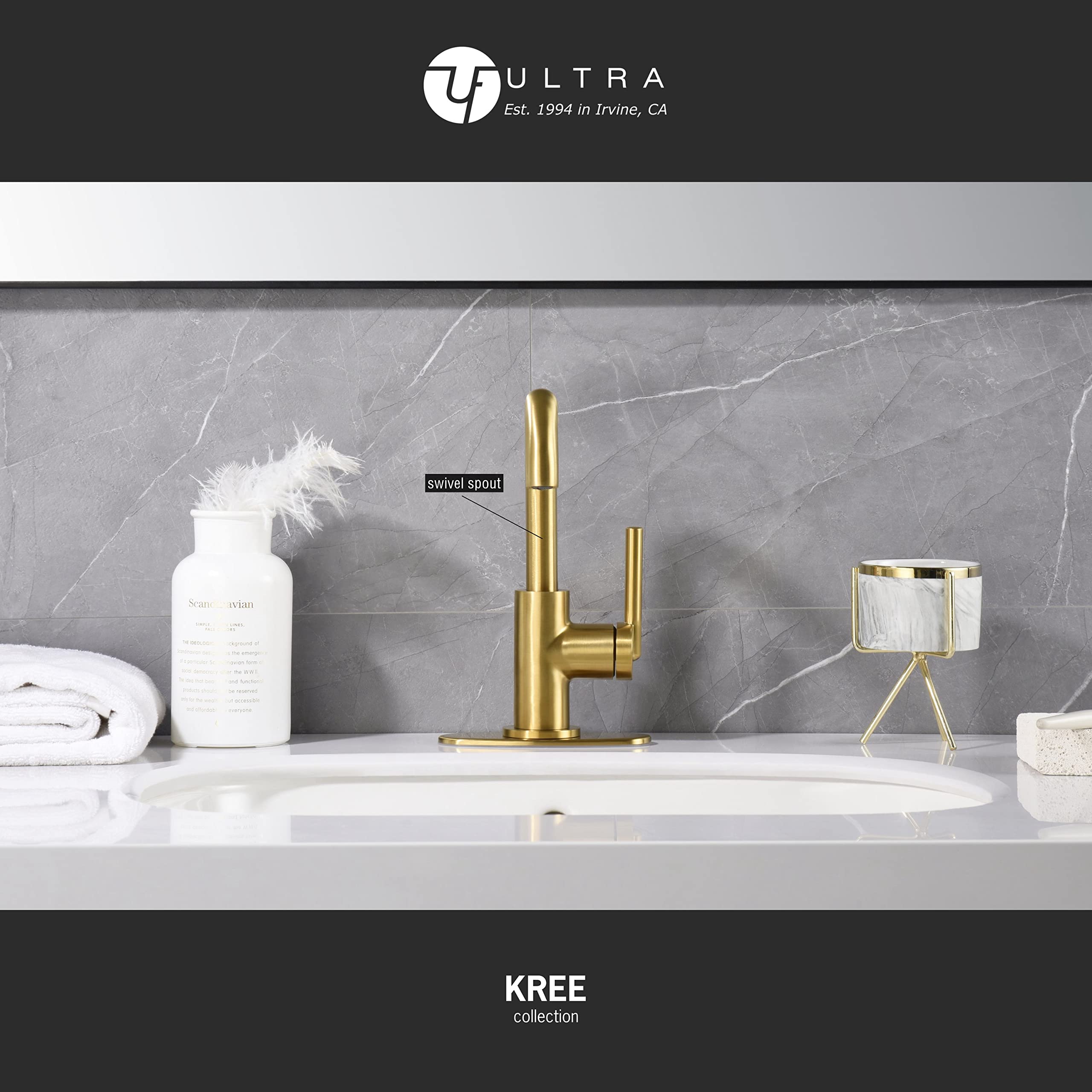 Ultra Faucets UF3070X Bathroom Faucet, Single-Handle Lavatory Faucet