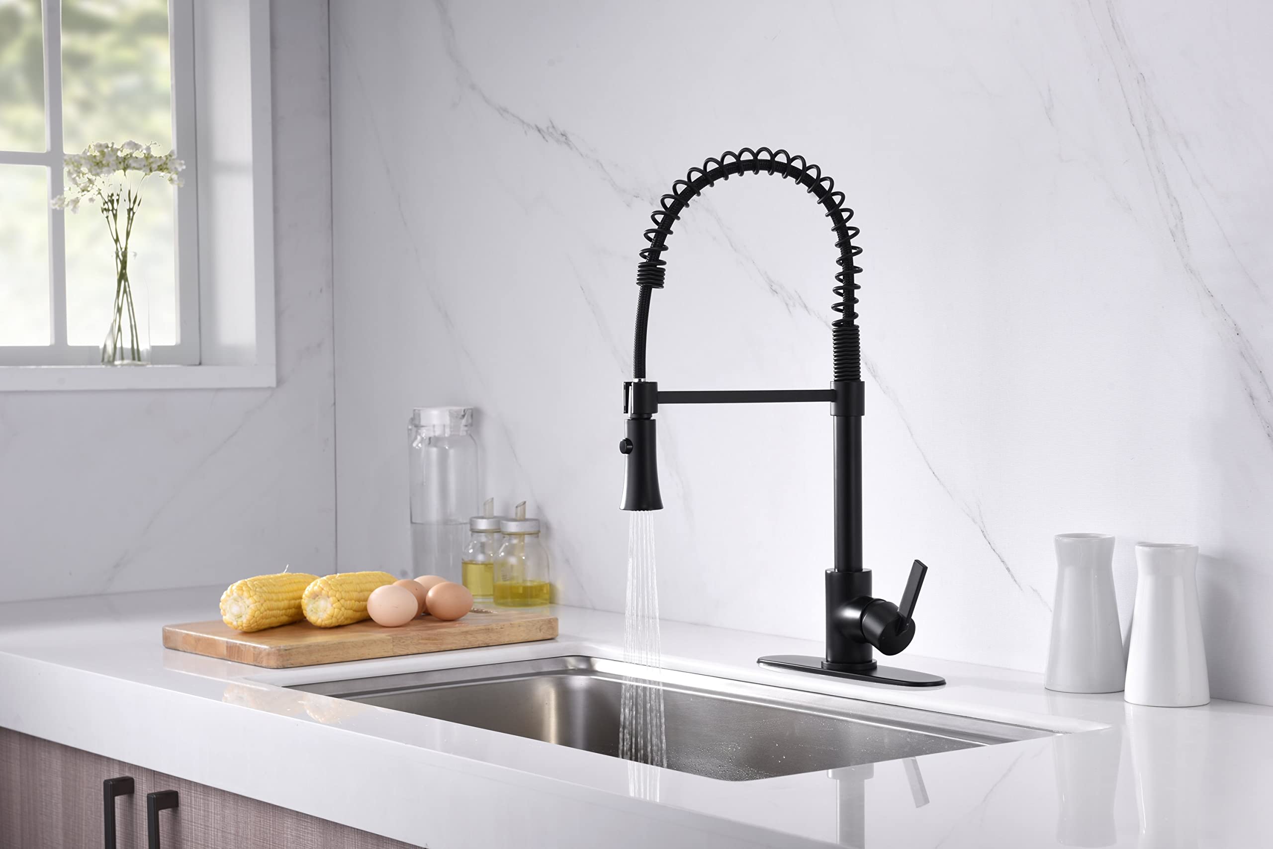 Ultra Faucets UF1720X Euro Collection Single-Handle Kitchen Faucet,