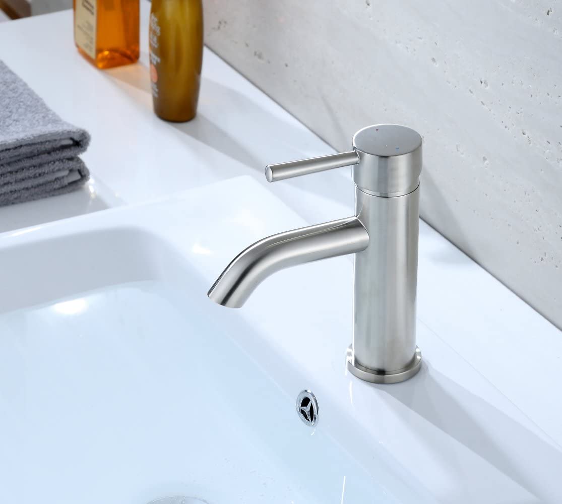 Ultra Faucets UF3650X Euro Collection Bathroom Faucet, Single-Handle Lavatory Faucet