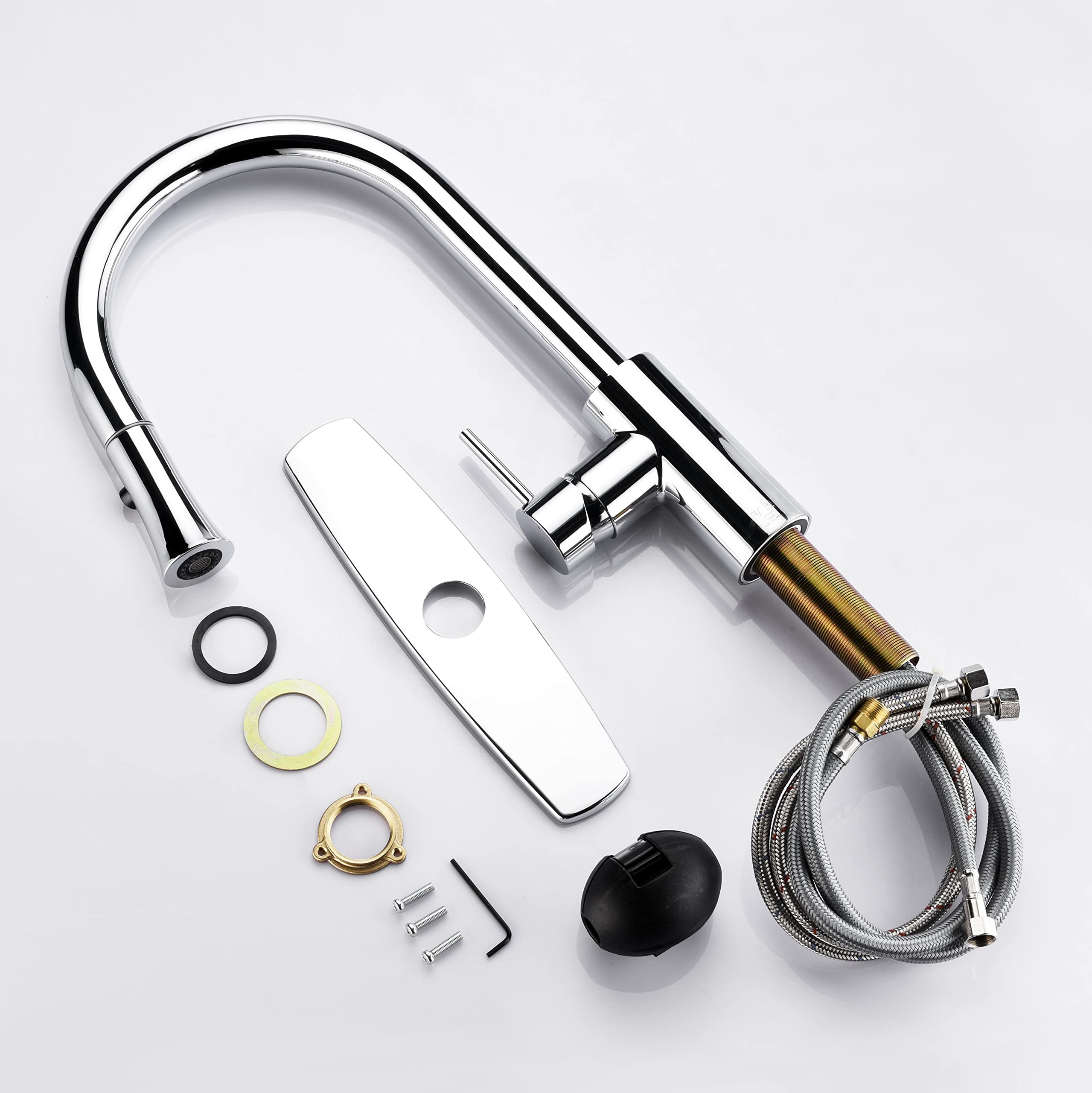 Ultra Faucets UF1420x Euro Collection Single-Handle Kitchen Faucet,