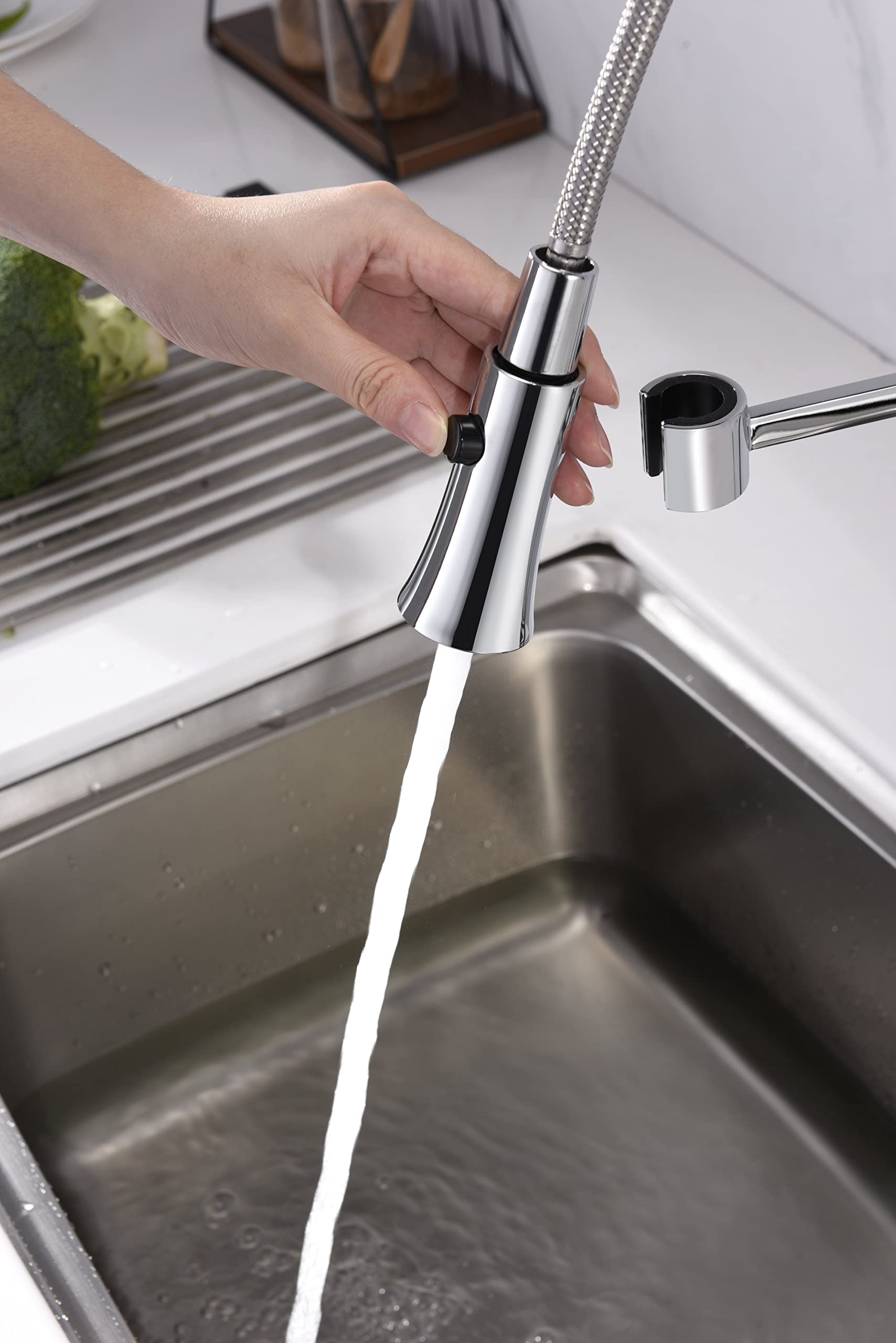 Ultra Faucets UF1720X Euro Collection Single-Handle Kitchen Faucet,