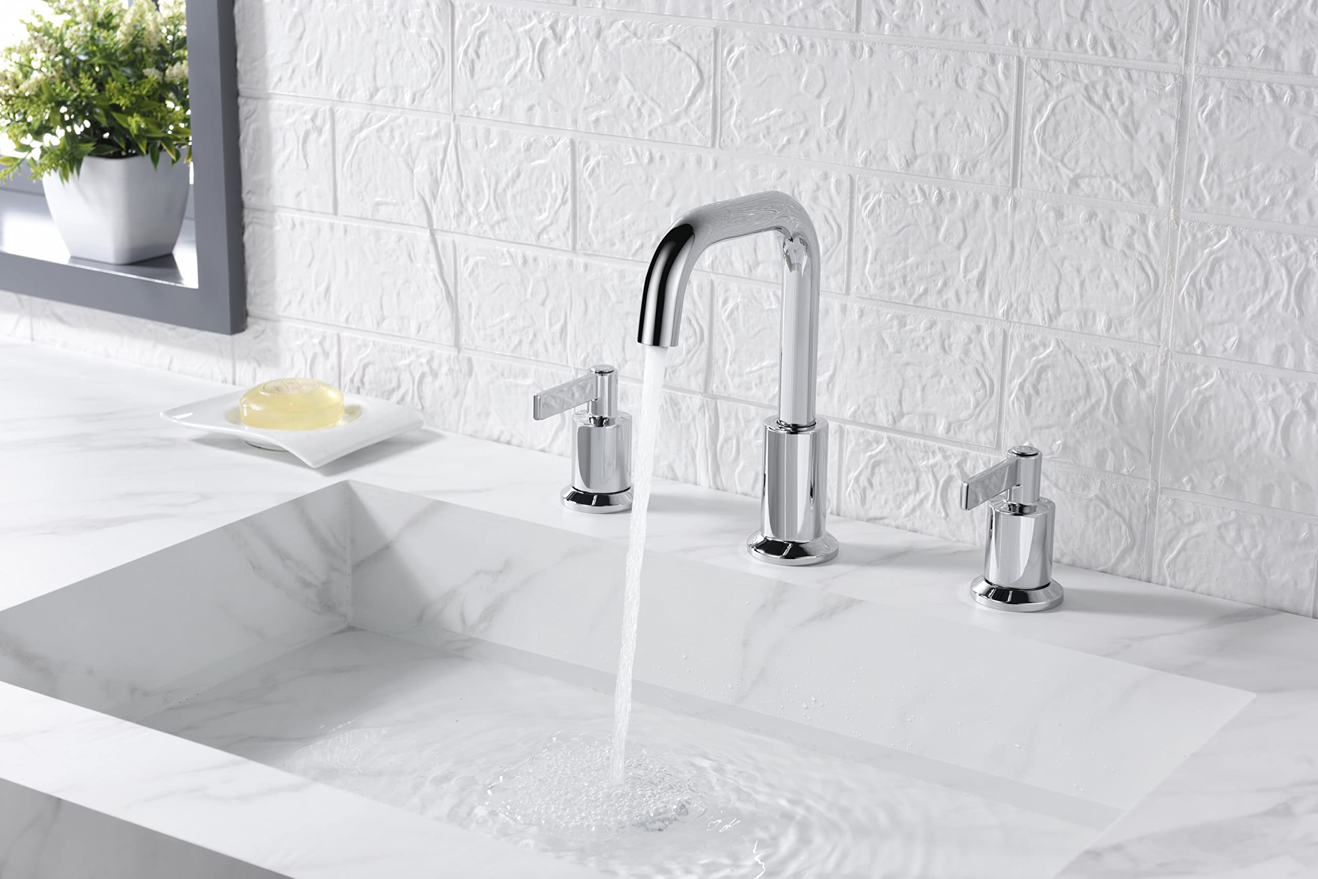 Ultra faucets UF5700X Bathroom Faucets, Two-Handle Widespread Lavatory Faucet