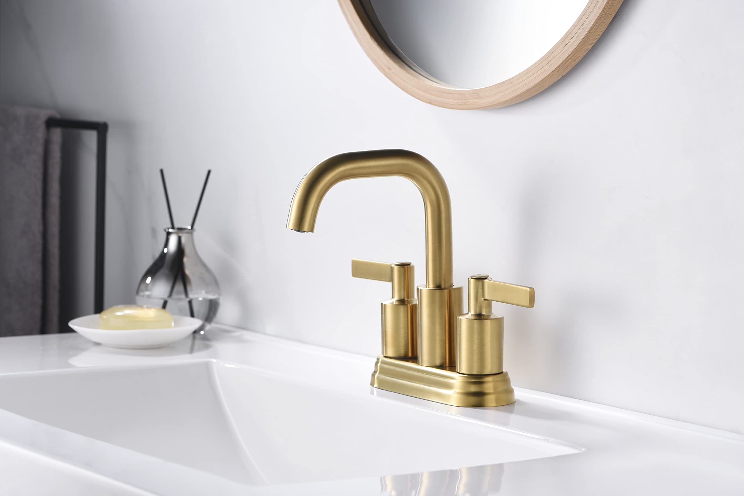 Ultra Faucets UF4670X Bathroom Faucet Two-Handle 4" Centerset Lavatory Faucet