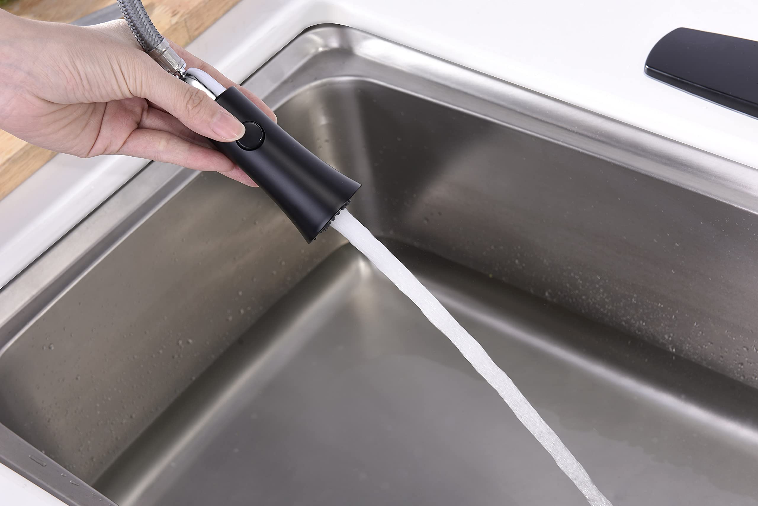 Ultra Faucets UF1420x Euro Collection Single-Handle Kitchen Faucet,