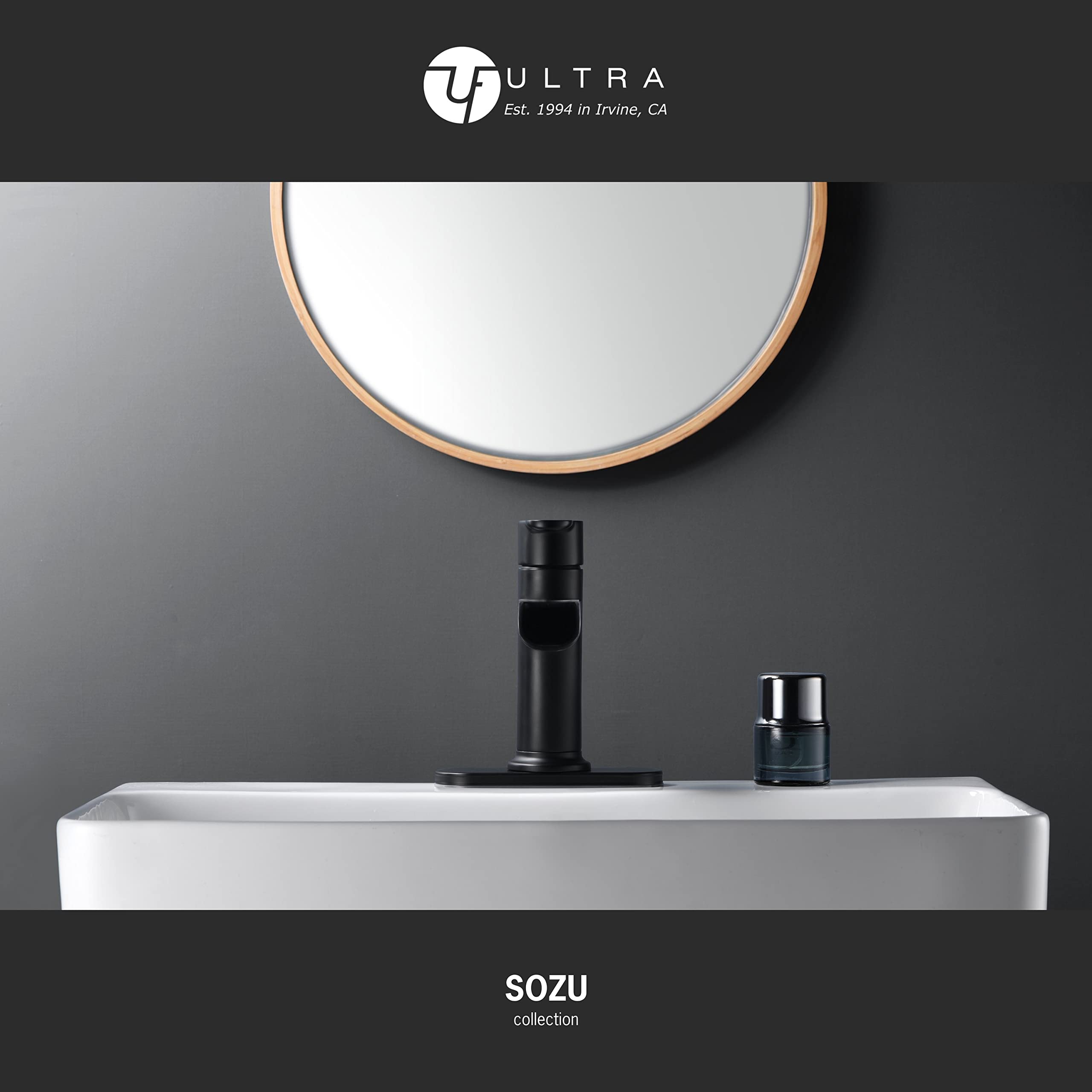 Ultra Faucets UF3880X Bathroom Faucet, Single-Handle Lavatory Faucet
