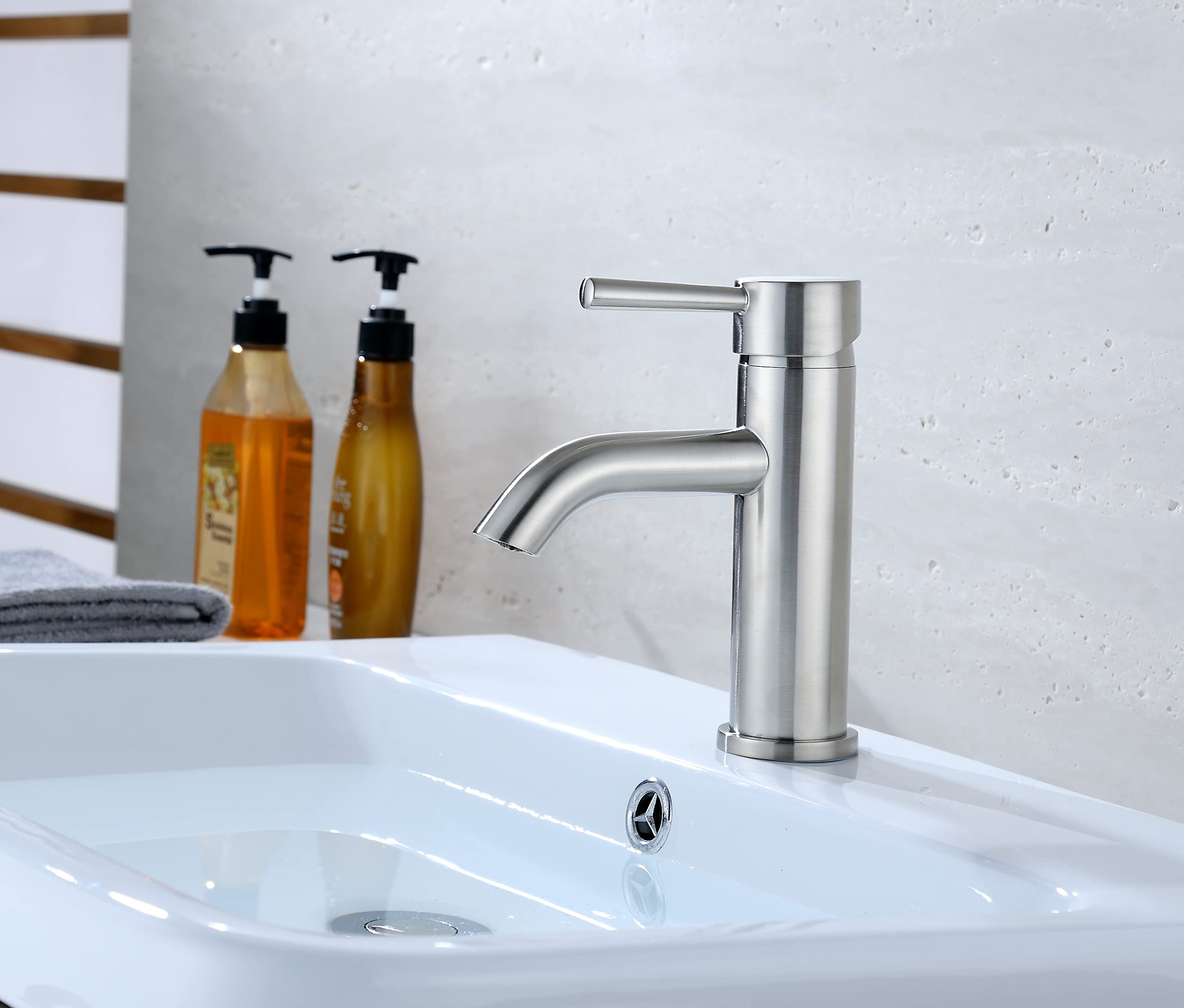 Ultra Faucets UF3650X Euro Collection Bathroom Faucet, Single-Handle Lavatory Faucet