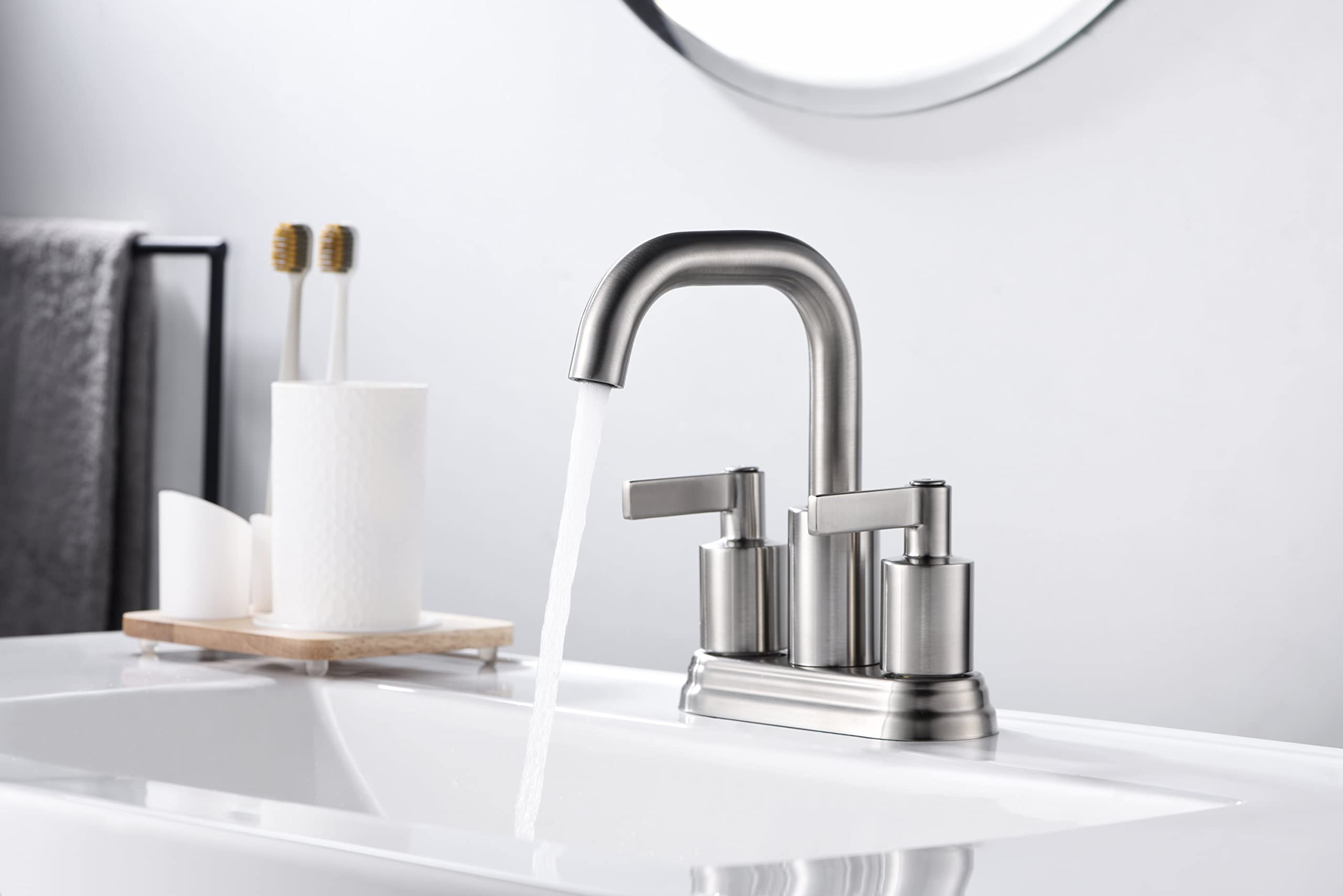 Ultra Faucets UF4670X Bathroom Faucet Two-Handle 4" Centerset Lavatory Faucet