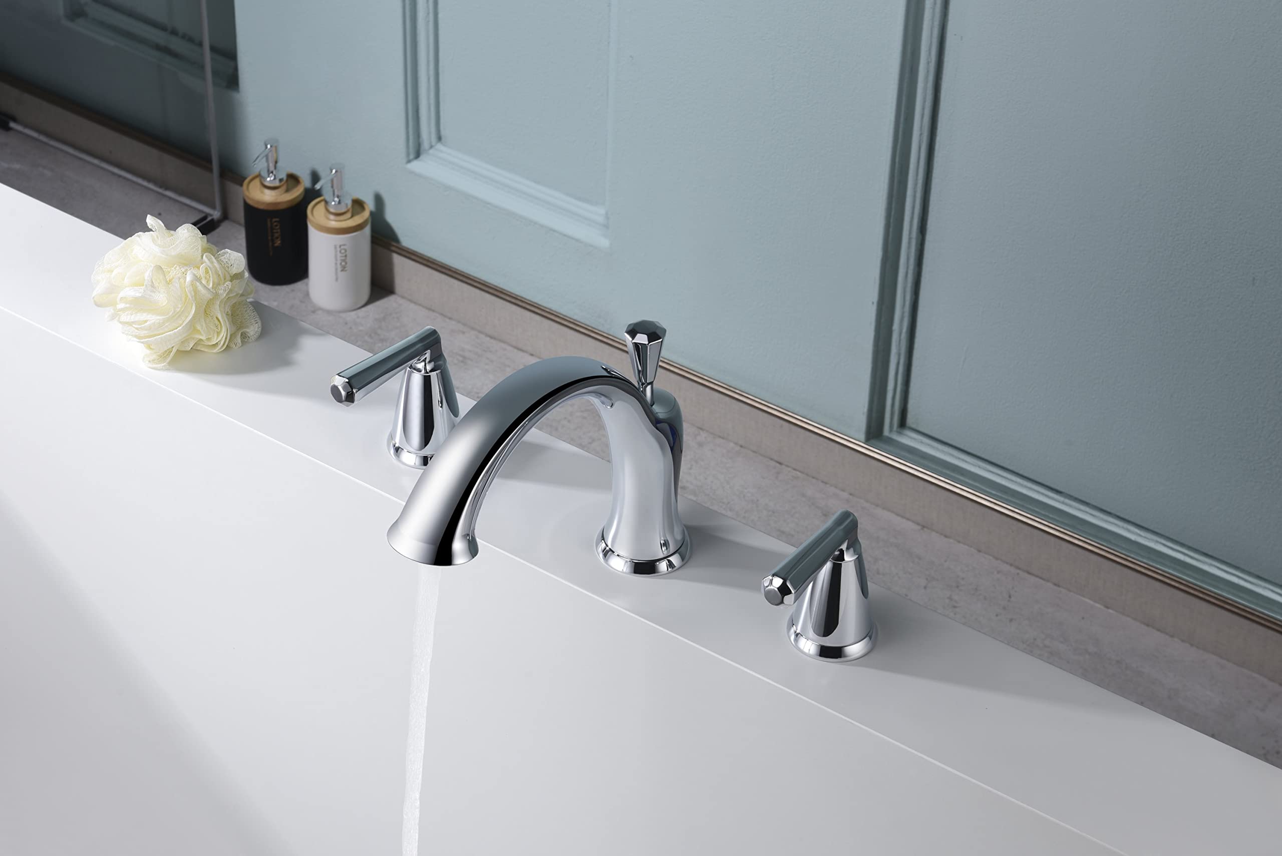 Ultra Faucets UF6540X Z Collection Two-Handle Roman Tub Faucet with Hand-Shower