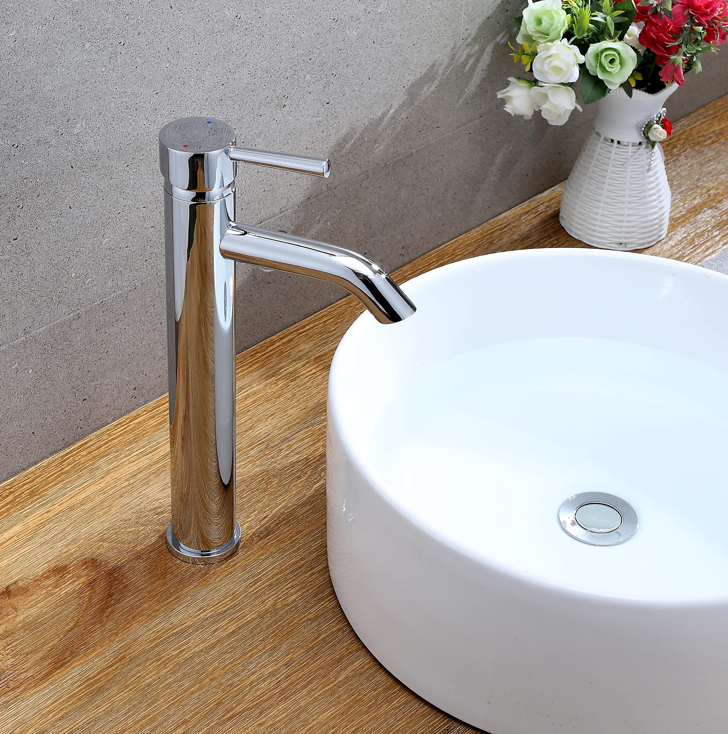 Ultra Faucets UF3660X Euro Collection Bathroom Faucet, Single-Handle Lavatory Faucet