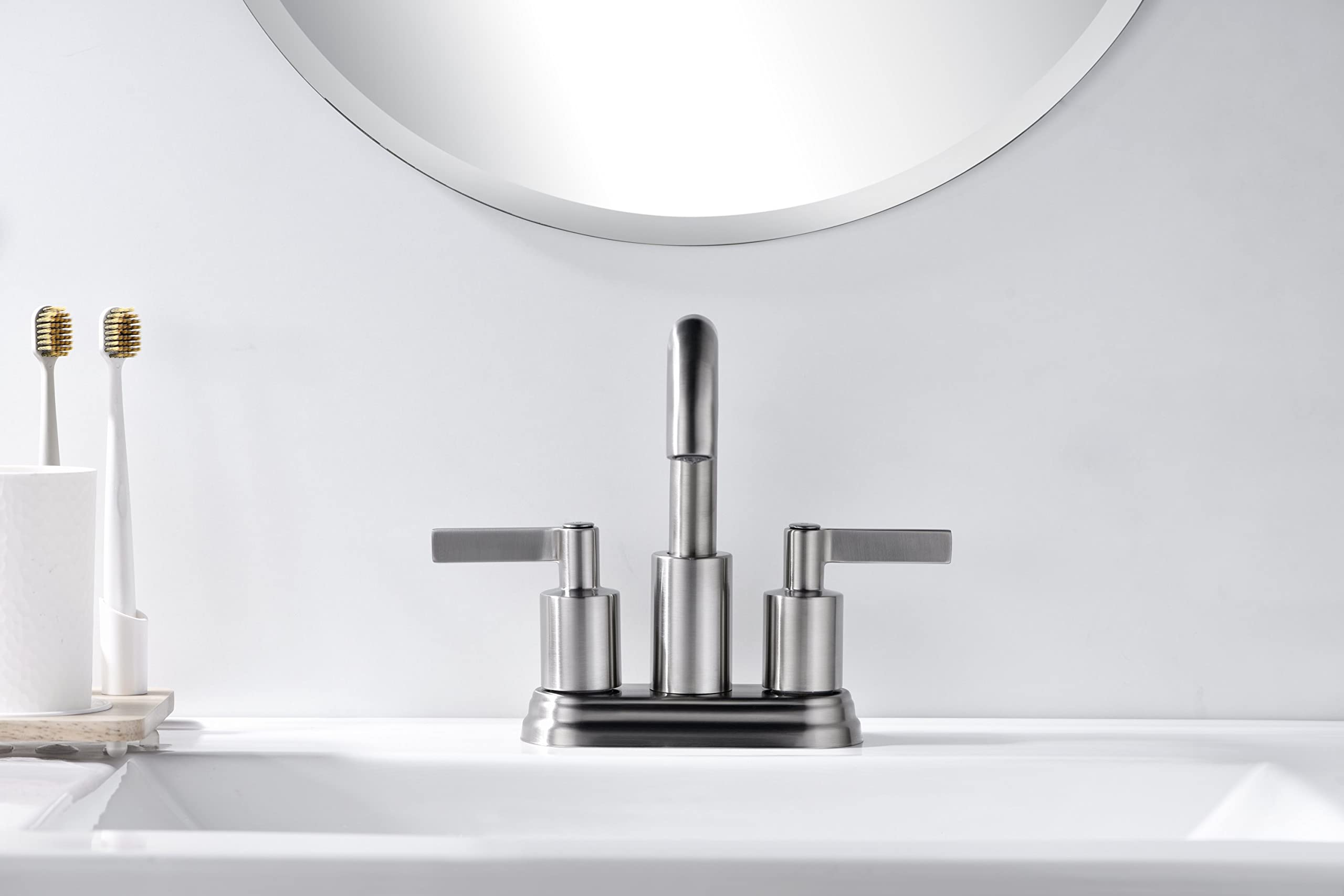 Ultra Faucets UF4670X Bathroom Faucet Two-Handle 4" Centerset Lavatory Faucet