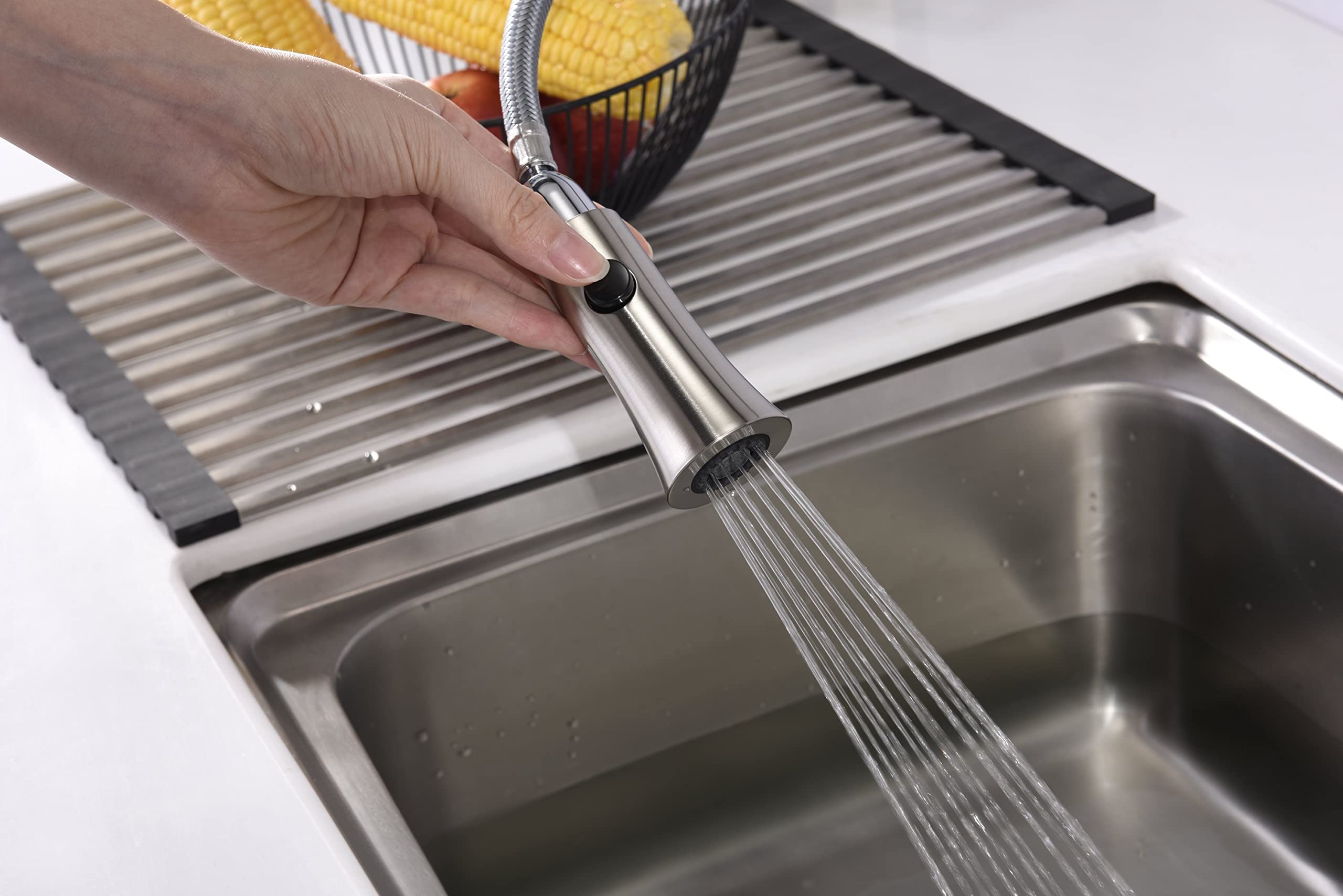 Ultra Faucets UF1420x Euro Collection Single-Handle Kitchen Faucet,