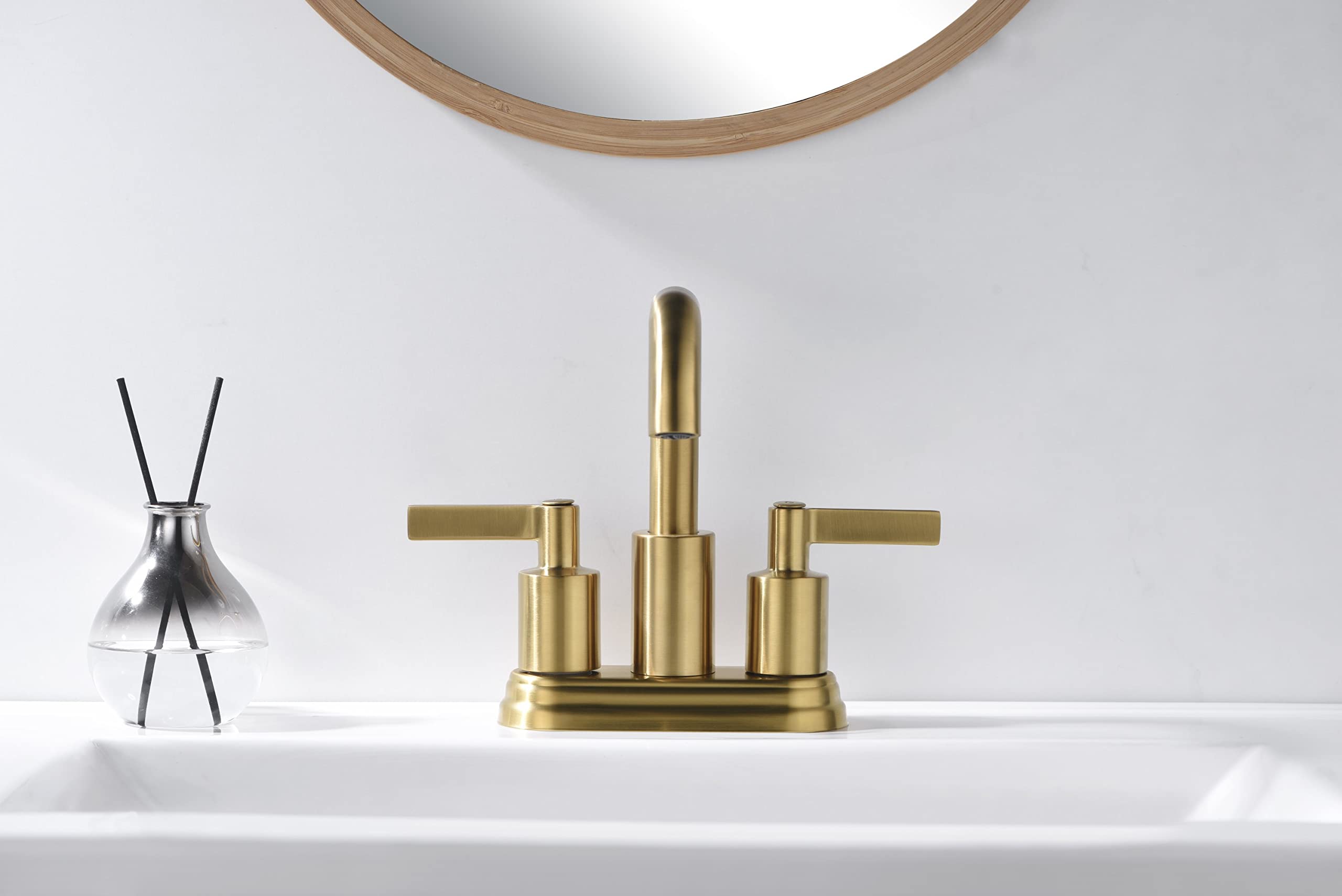 Ultra Faucets UF4670X Bathroom Faucet Two-Handle 4" Centerset Lavatory Faucet