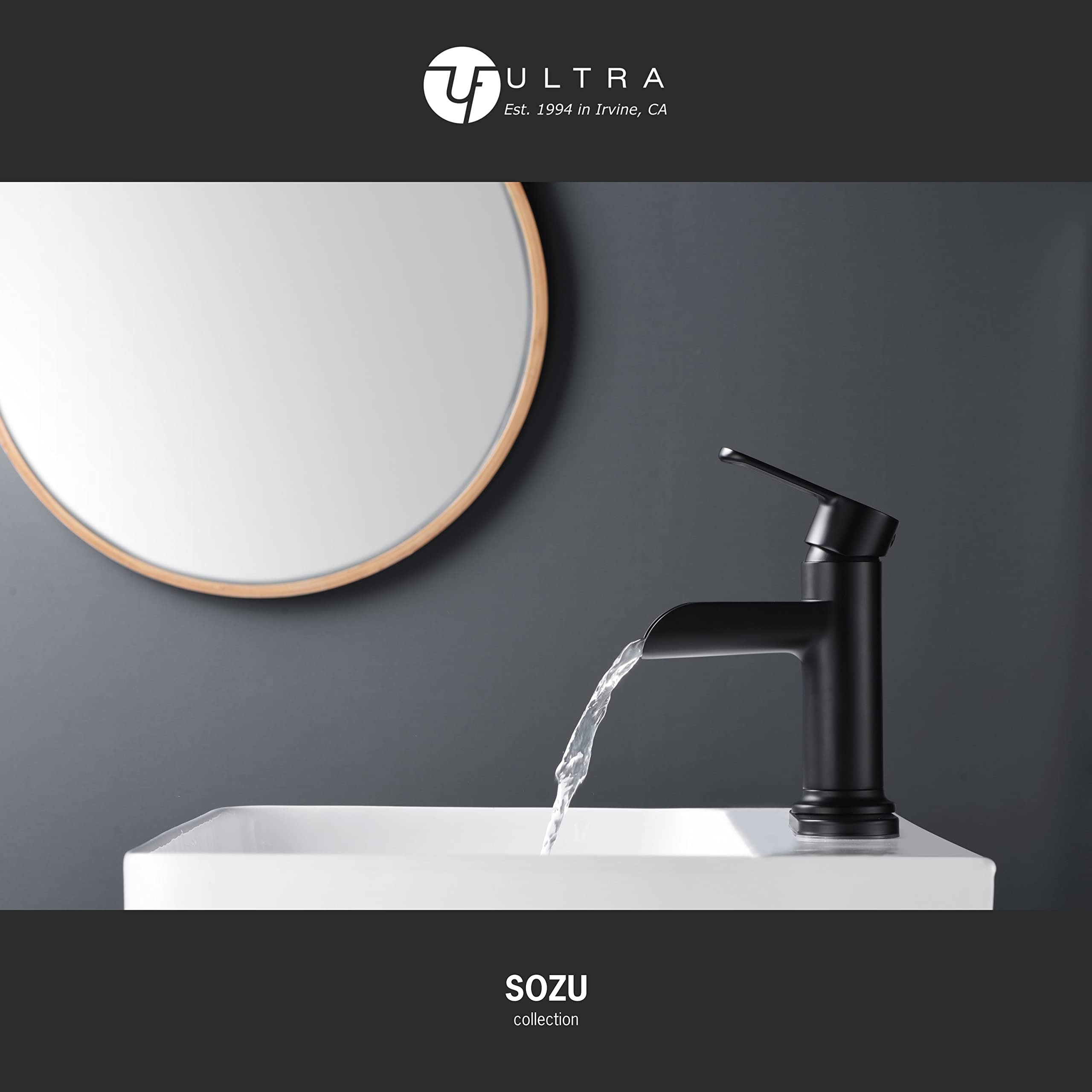 Ultra Faucets UF3880X Bathroom Faucet, Single-Handle Lavatory Faucet