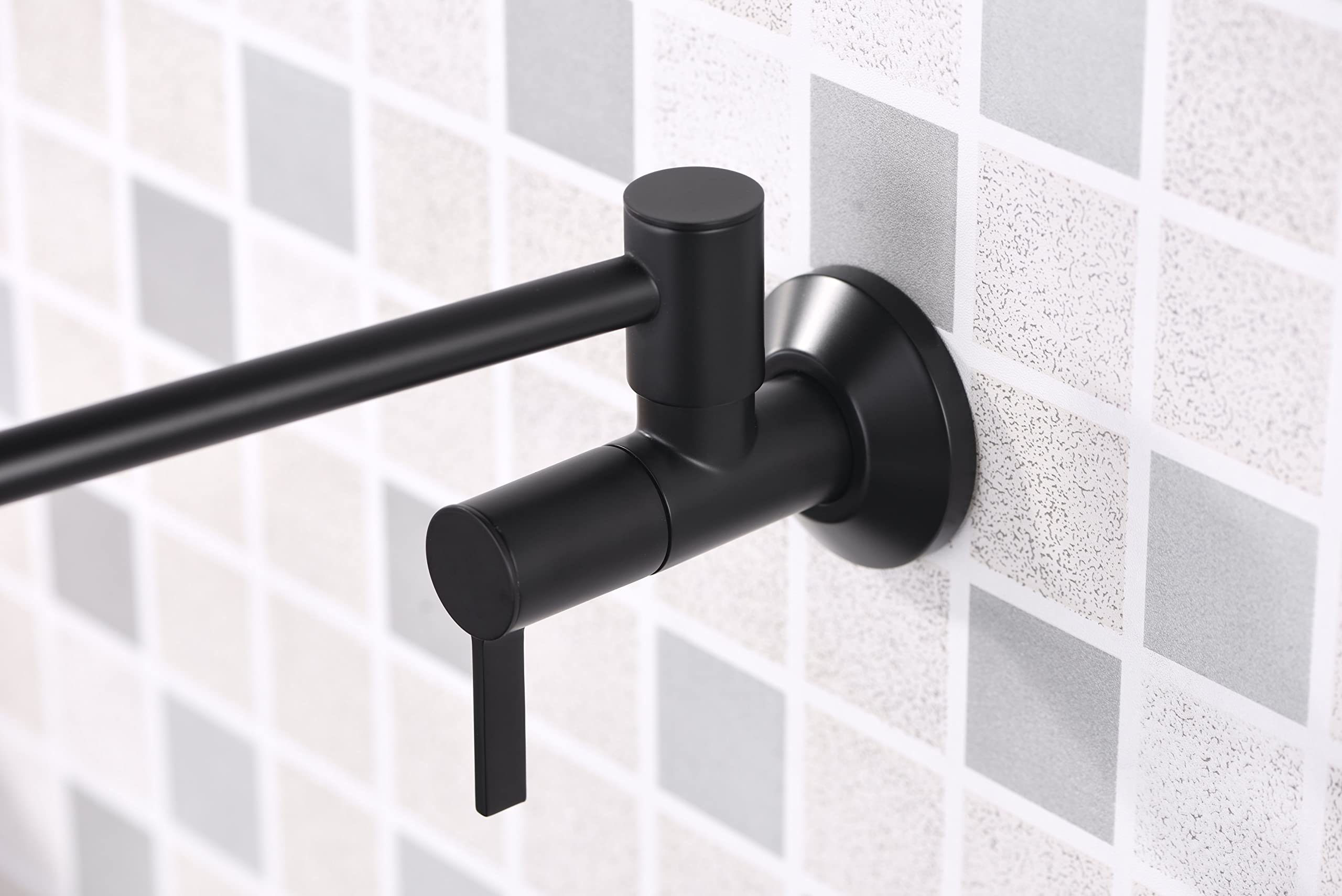 Ultra Faucets UF9170x Contemporary Stainless Steel Pot Filler Faucet,