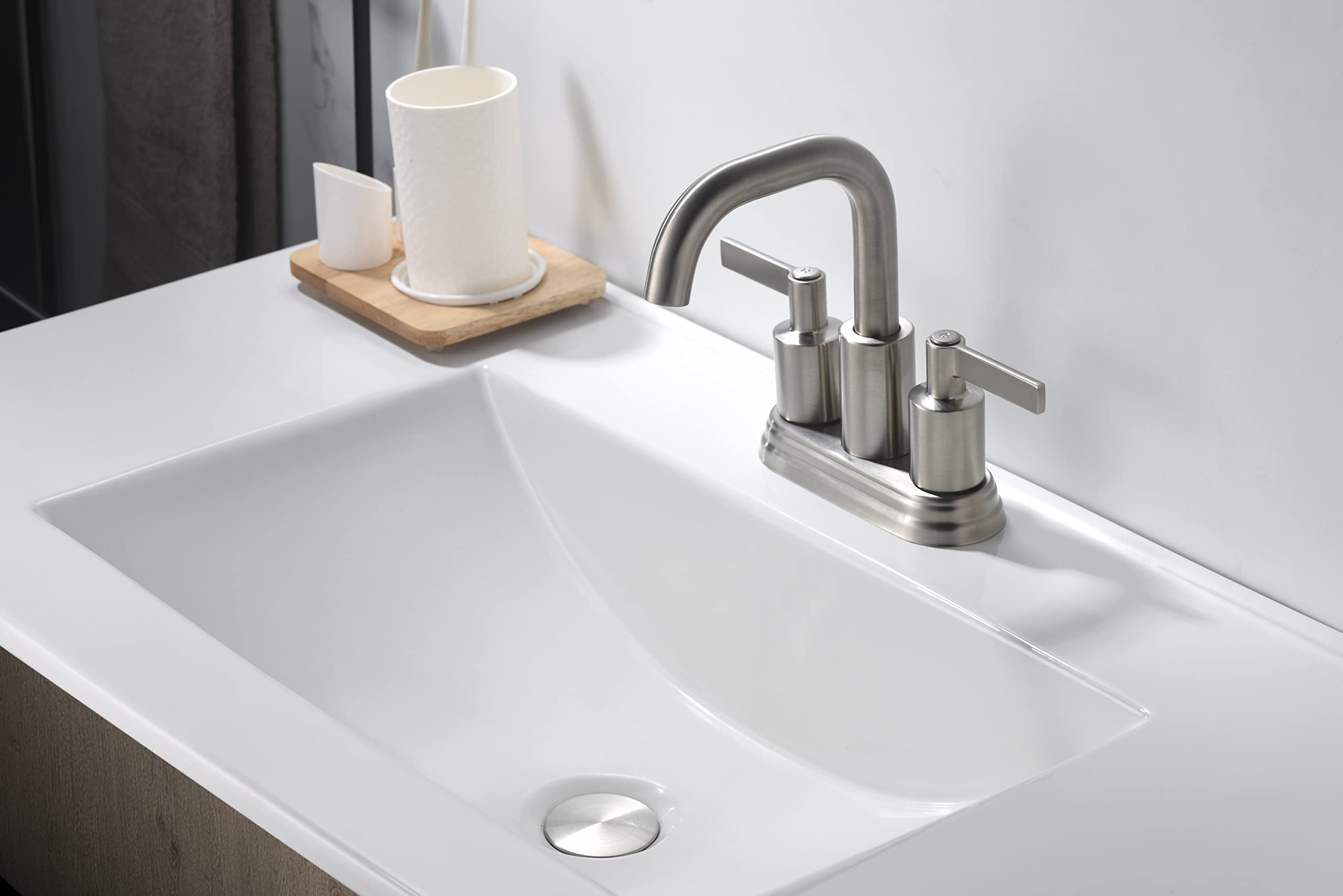 Ultra Faucets UF4670X Bathroom Faucet Two-Handle 4" Centerset Lavatory Faucet