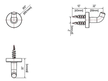 UltraFaucets UFA5108X Kree Collection Robe Hook