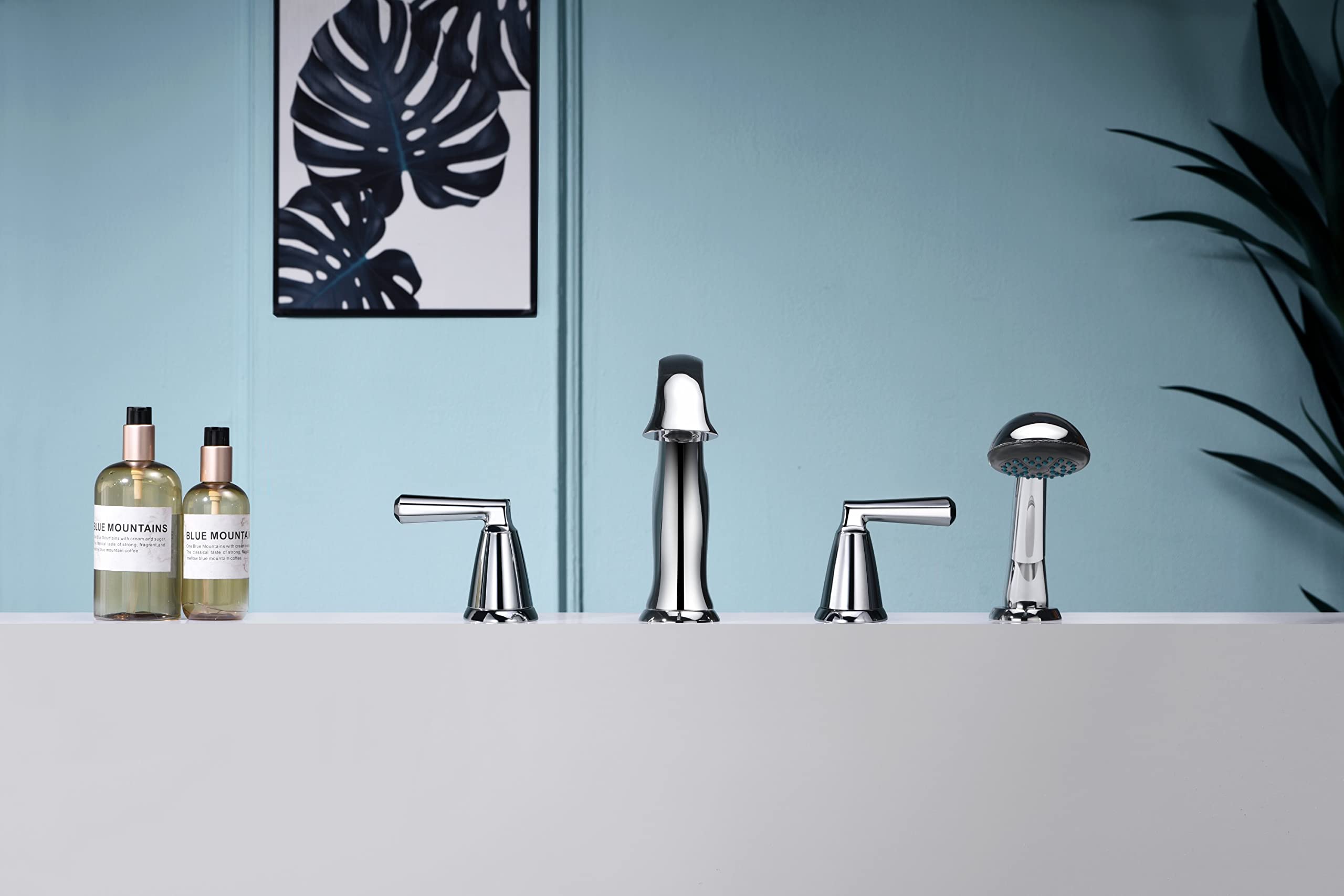 Ultra Faucets UF6544X Z Collection Two-Handle Roman Tub Faucet with Hand-Shower