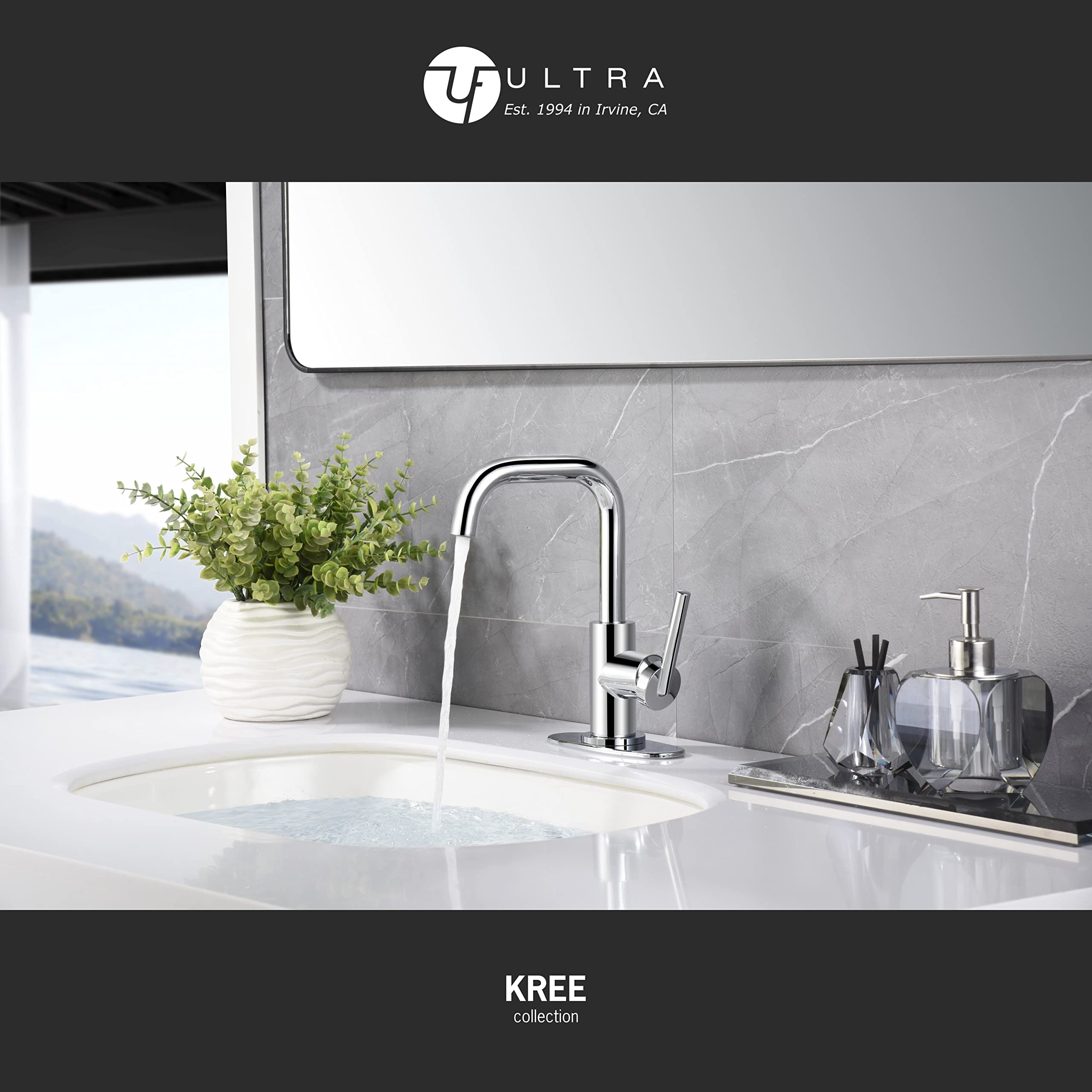 Ultra Faucets UF3070X Bathroom Faucet, Single-Handle Lavatory Faucet
