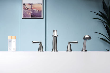 Ultra Faucets UF6544X Z Collection Two-Handle Roman Tub Faucet with Hand-Shower