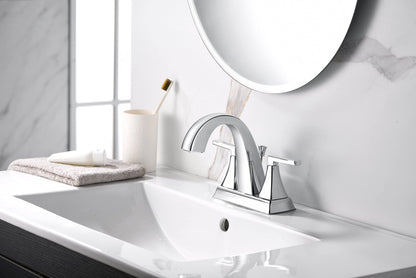 Ultra Faucets UF4690X Bathroom Faucet Two-Handle 4" Centerset Lavatory Faucet