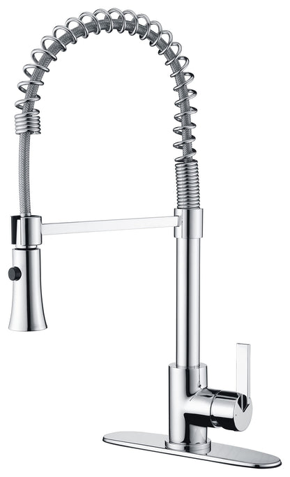 Ultra Faucets UF1720X Euro Collection Single-Handle Kitchen Faucet,