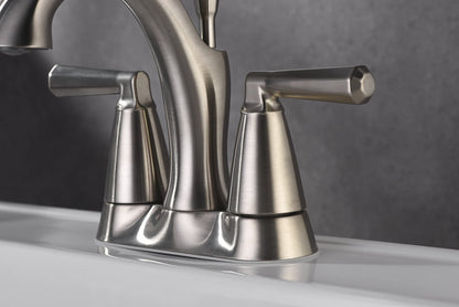 Ultra Faucets UF4591X Z Collection Bathroom Faucet, Two-Handle 4" Centerset Lavatory Faucet