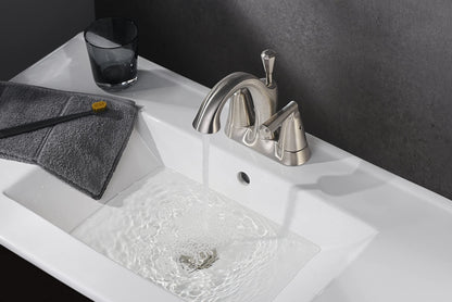 Ultra Faucets UF4591X Z Collection Bathroom Faucet, Two-Handle 4" Centerset Lavatory Faucet