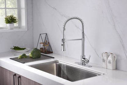Ultra Faucets UF1720X Euro Collection Single-Handle Kitchen Faucet,