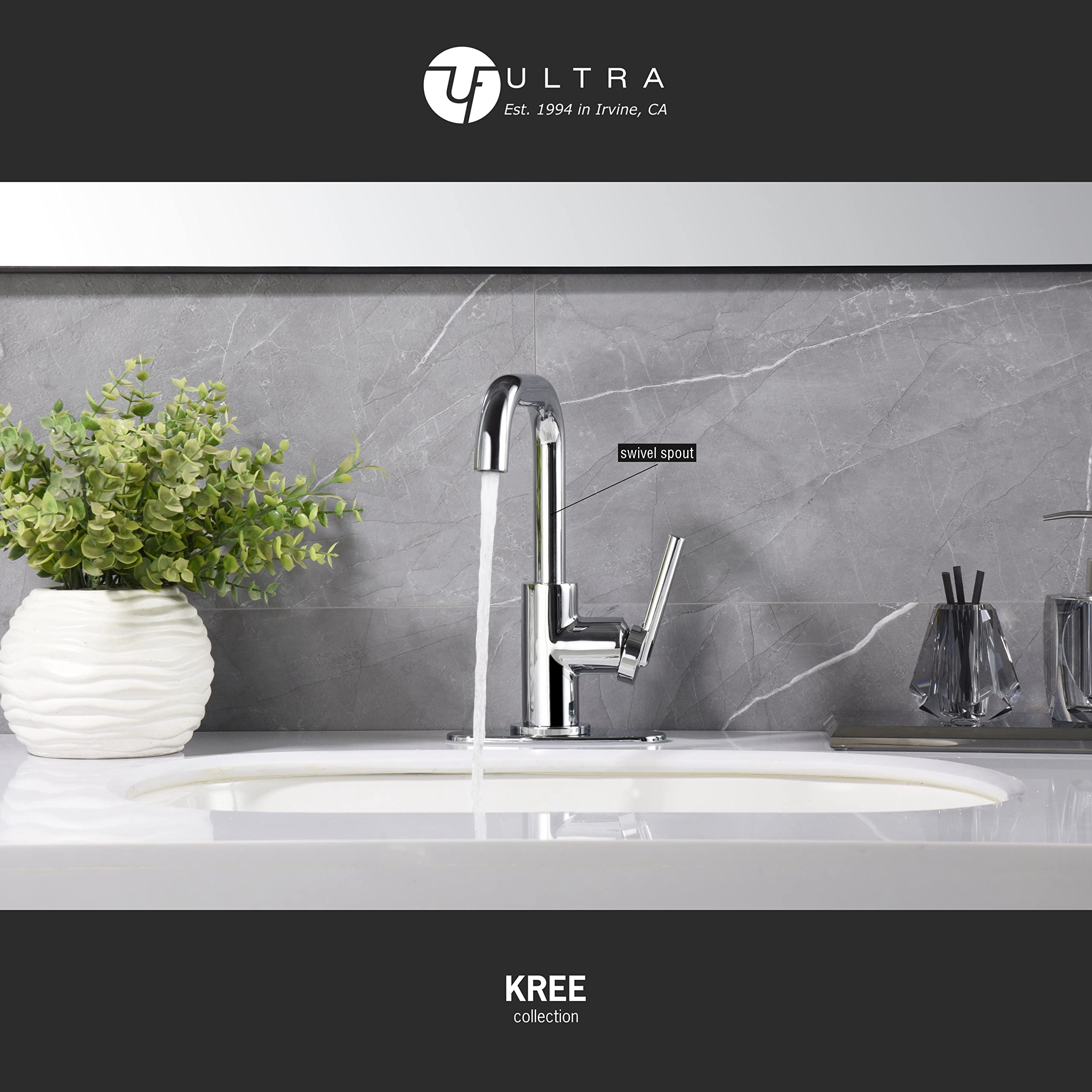 Ultra Faucets UF3070X Bathroom Faucet, Single-Handle Lavatory Faucet