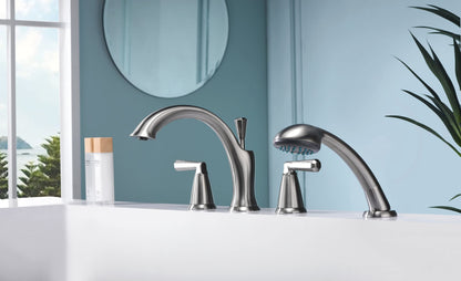 Ultra Faucets UF6544X Z Collection Two-Handle Roman Tub Faucet with Hand-Shower