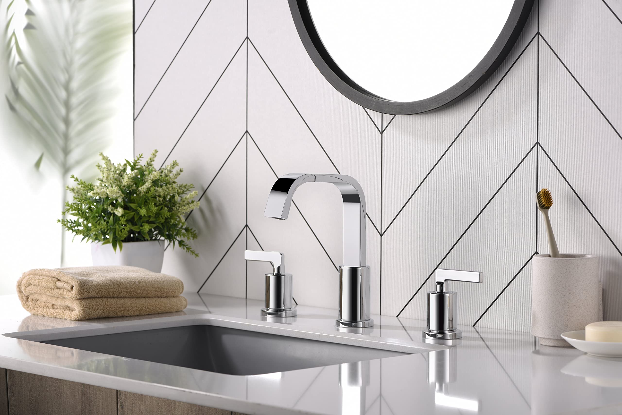 Ultra faucets UF5670X Two-Handle Widespread Lavatory Faucet