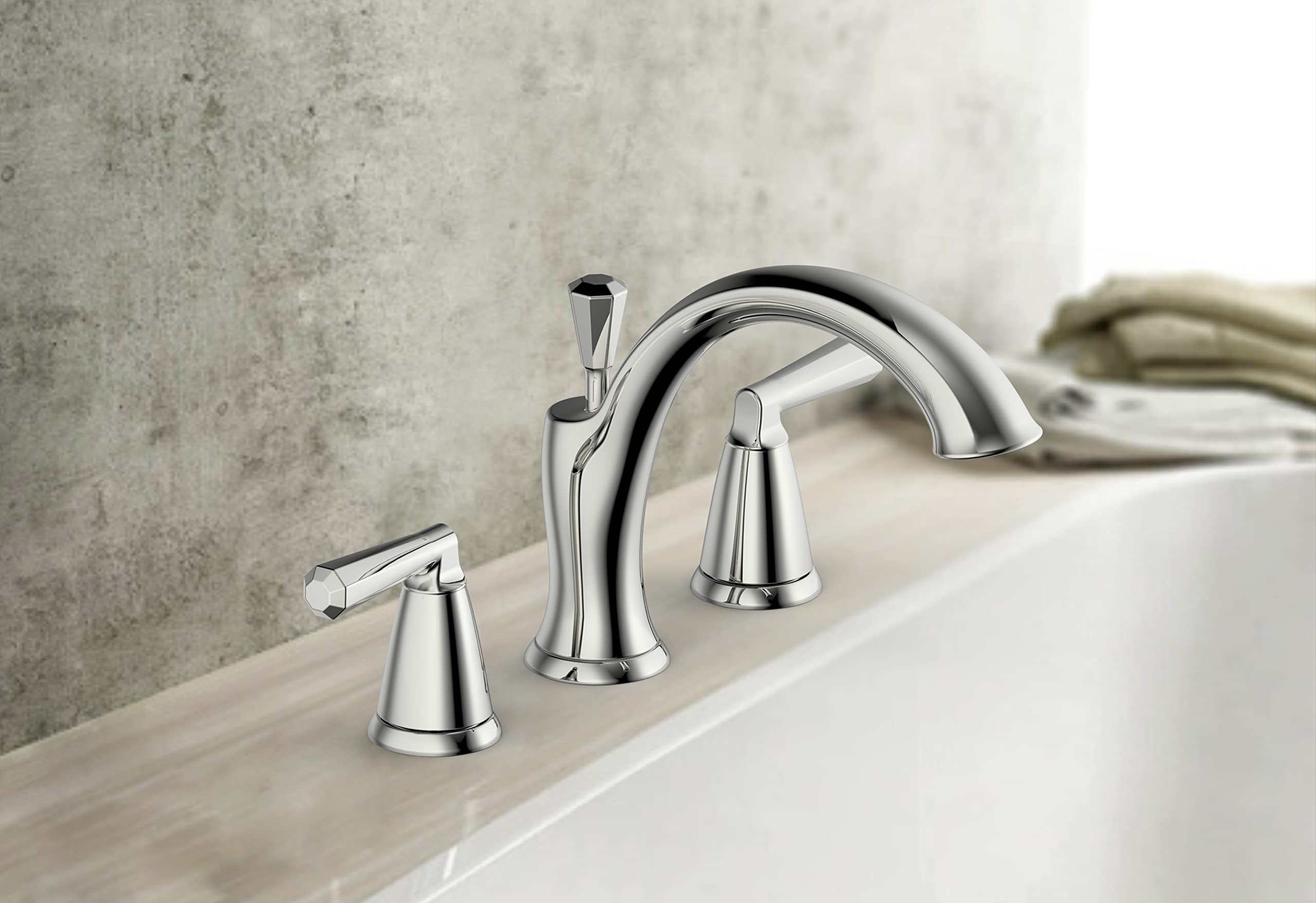 Ultra Faucets UF6540X Z Collection Two-Handle Roman Tub Faucet with Hand-Shower