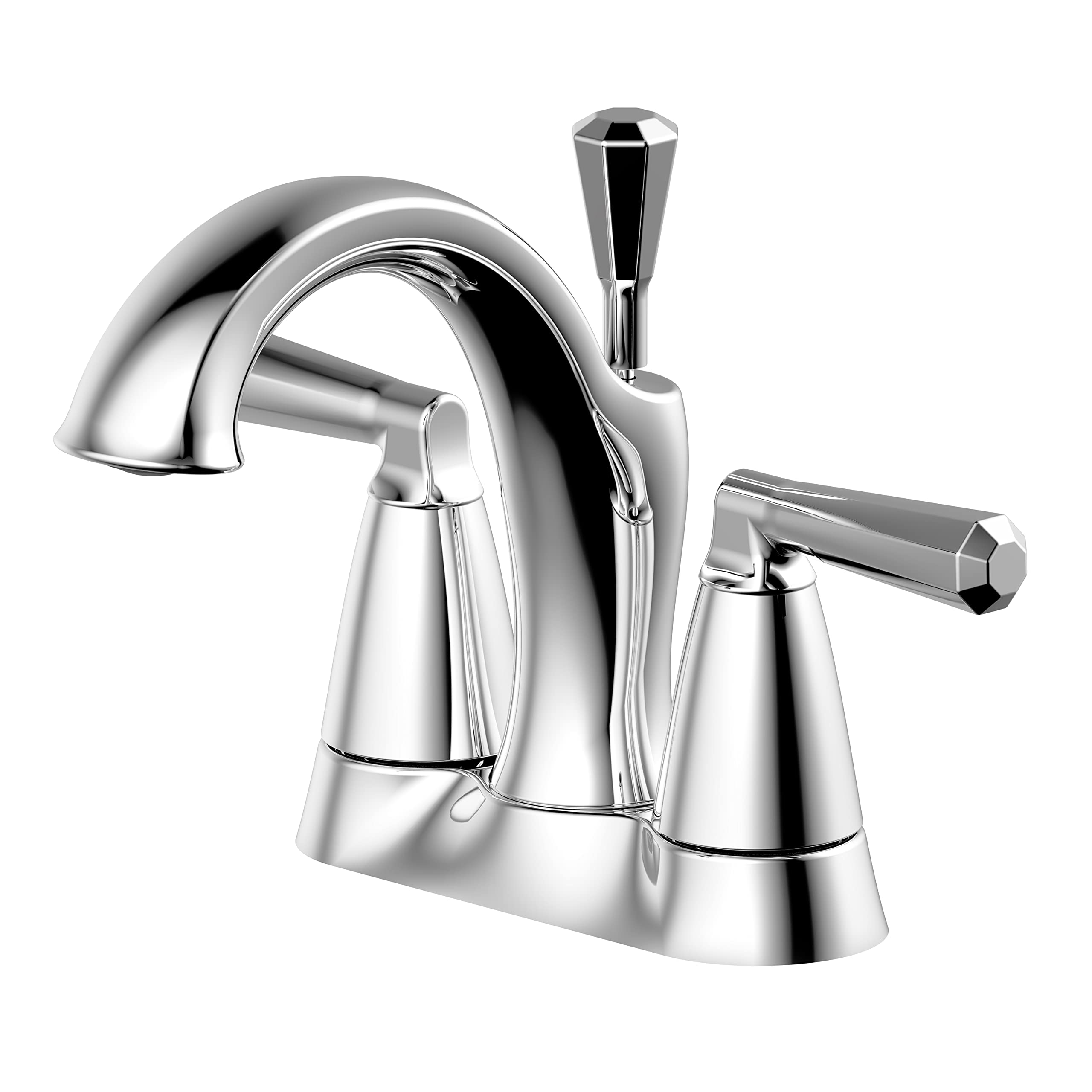 Ultra Faucets UF4591X Z Collection Bathroom Faucet, Two-Handle 4" Centerset Lavatory Faucet