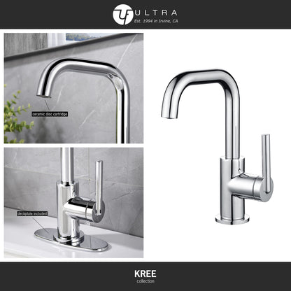 Ultra Faucets UF3070X Bathroom Faucet, Single-Handle Lavatory Faucet