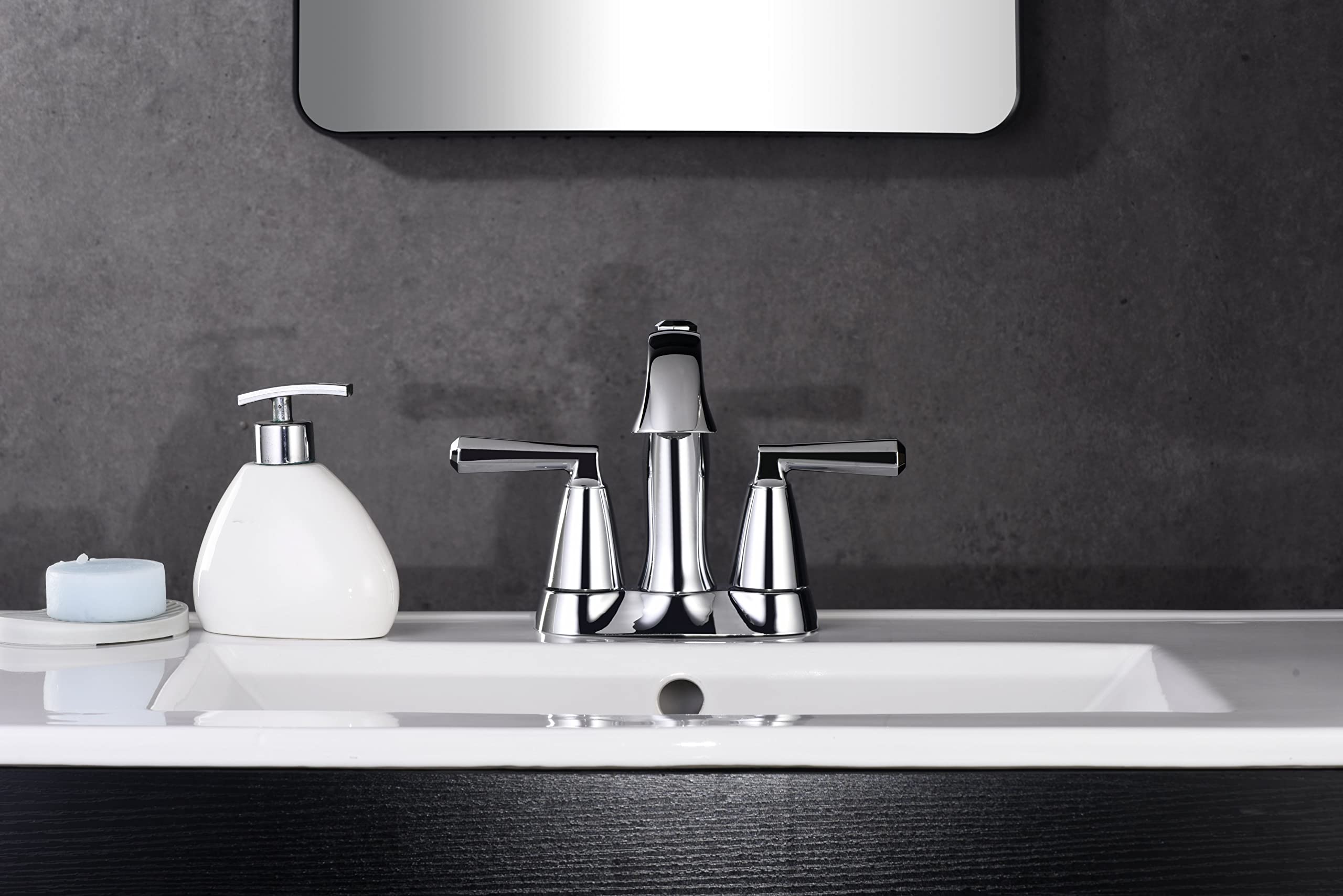 Ultra Faucets UF4591X Z Collection Bathroom Faucet, Two-Handle 4" Centerset Lavatory Faucet